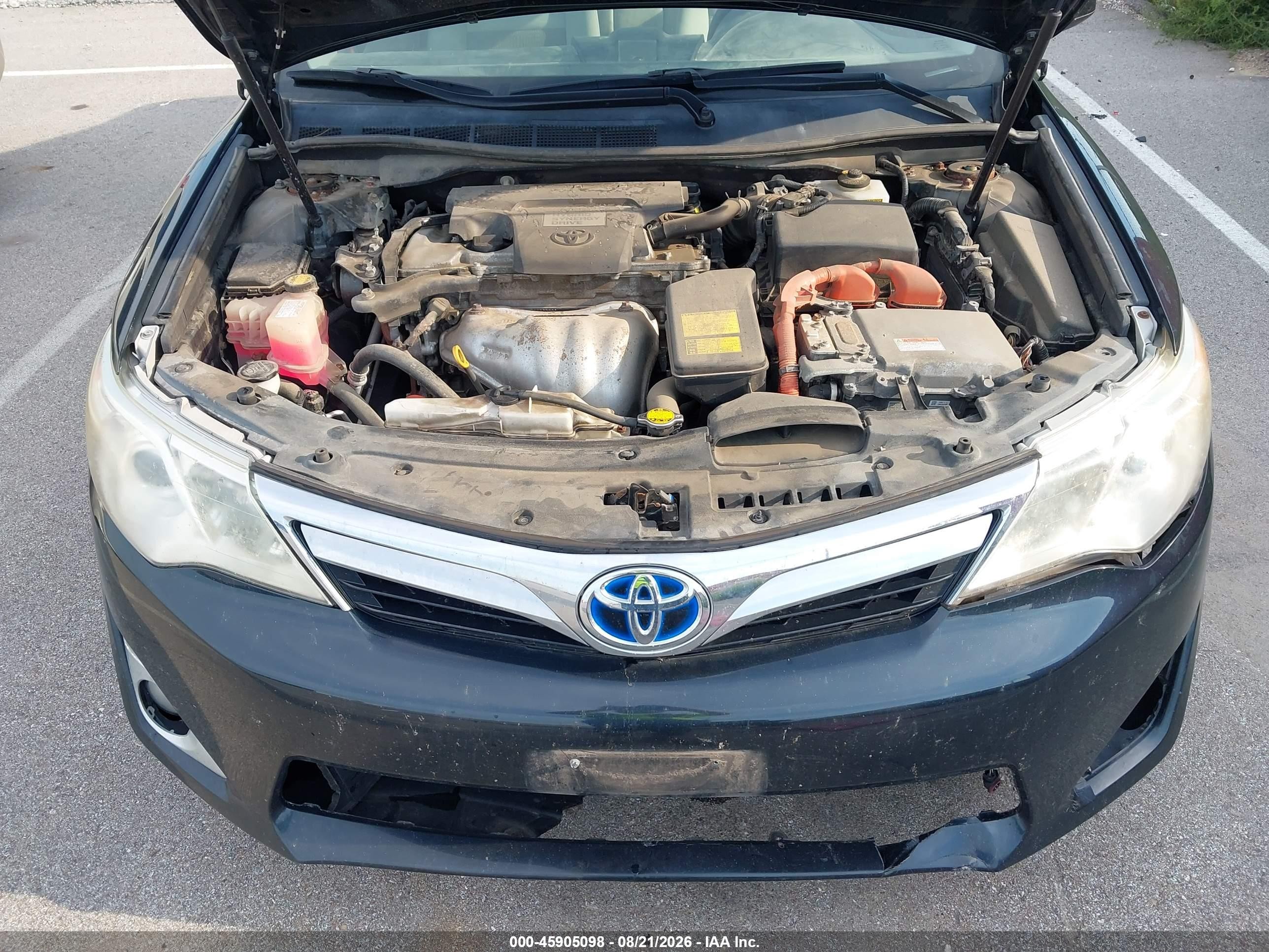 2012 Toyota Camry Hybrid Xle Black vin: 4T1BD1FK2CU002465