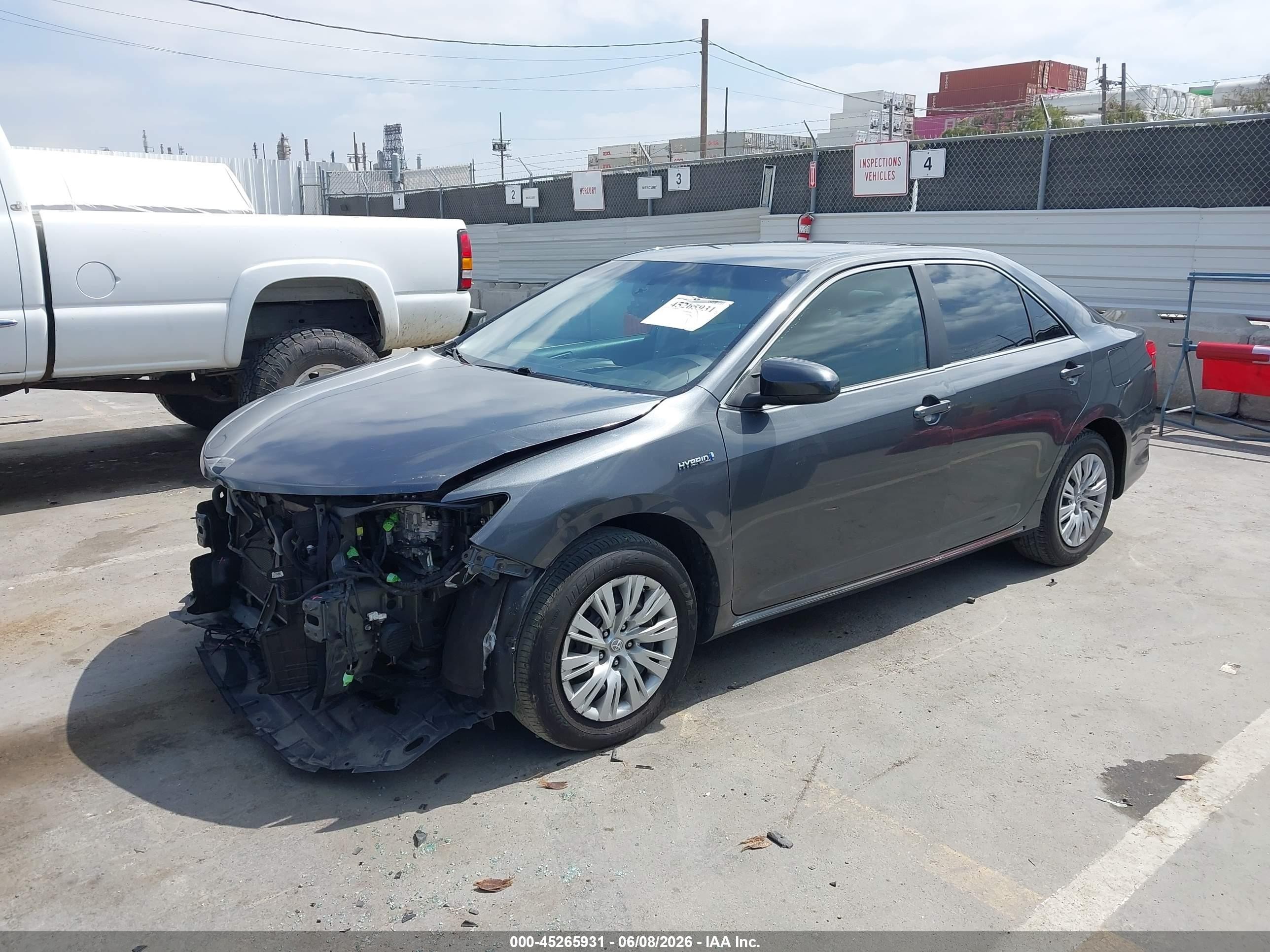 2012 Toyota Camry Hybrid Le Gray vin: 4T1BD1FK2CU009299