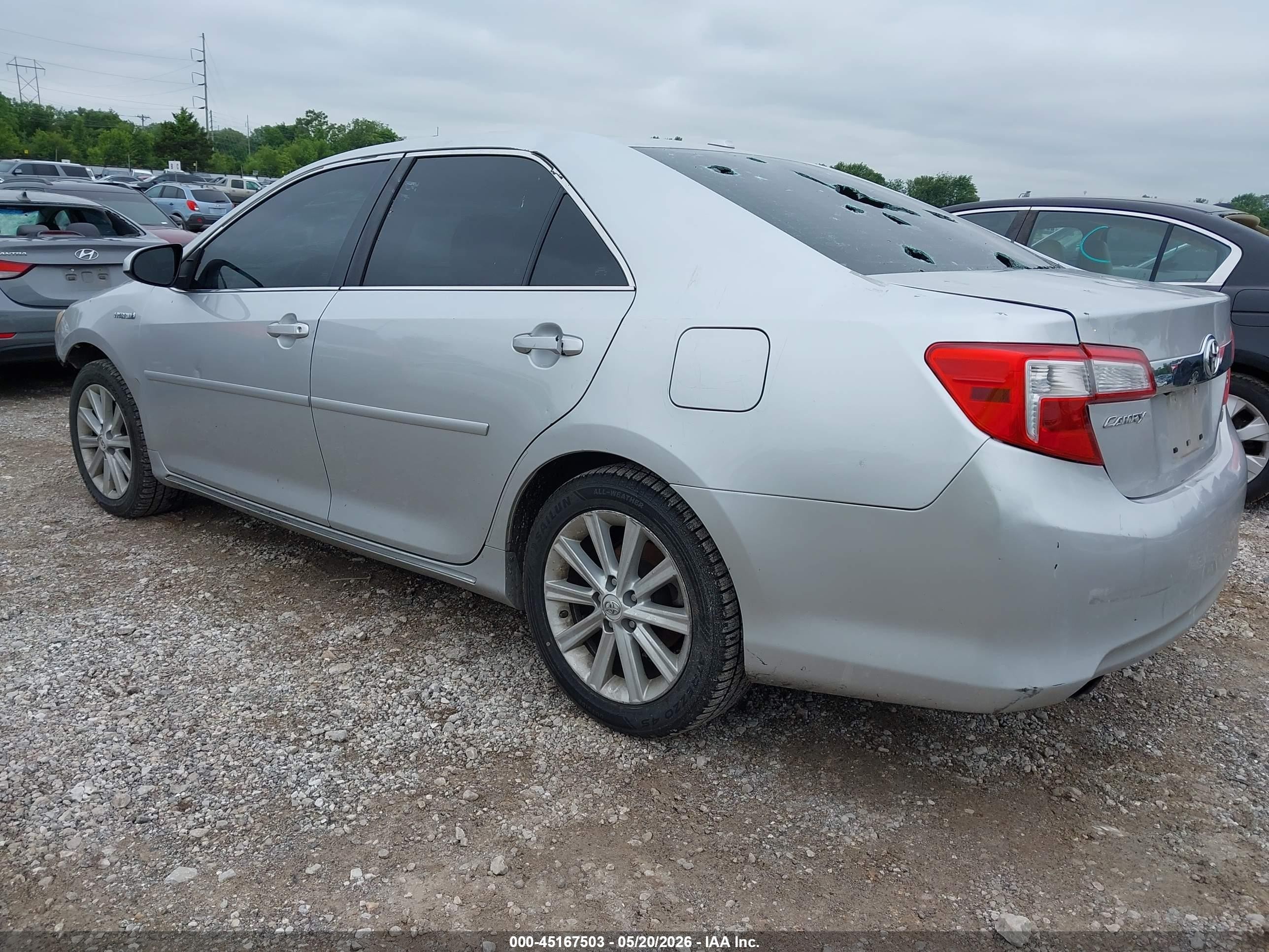 2012 Toyota Camry Hybrid Xle Silver vin: 4T1BD1FK2CU010419