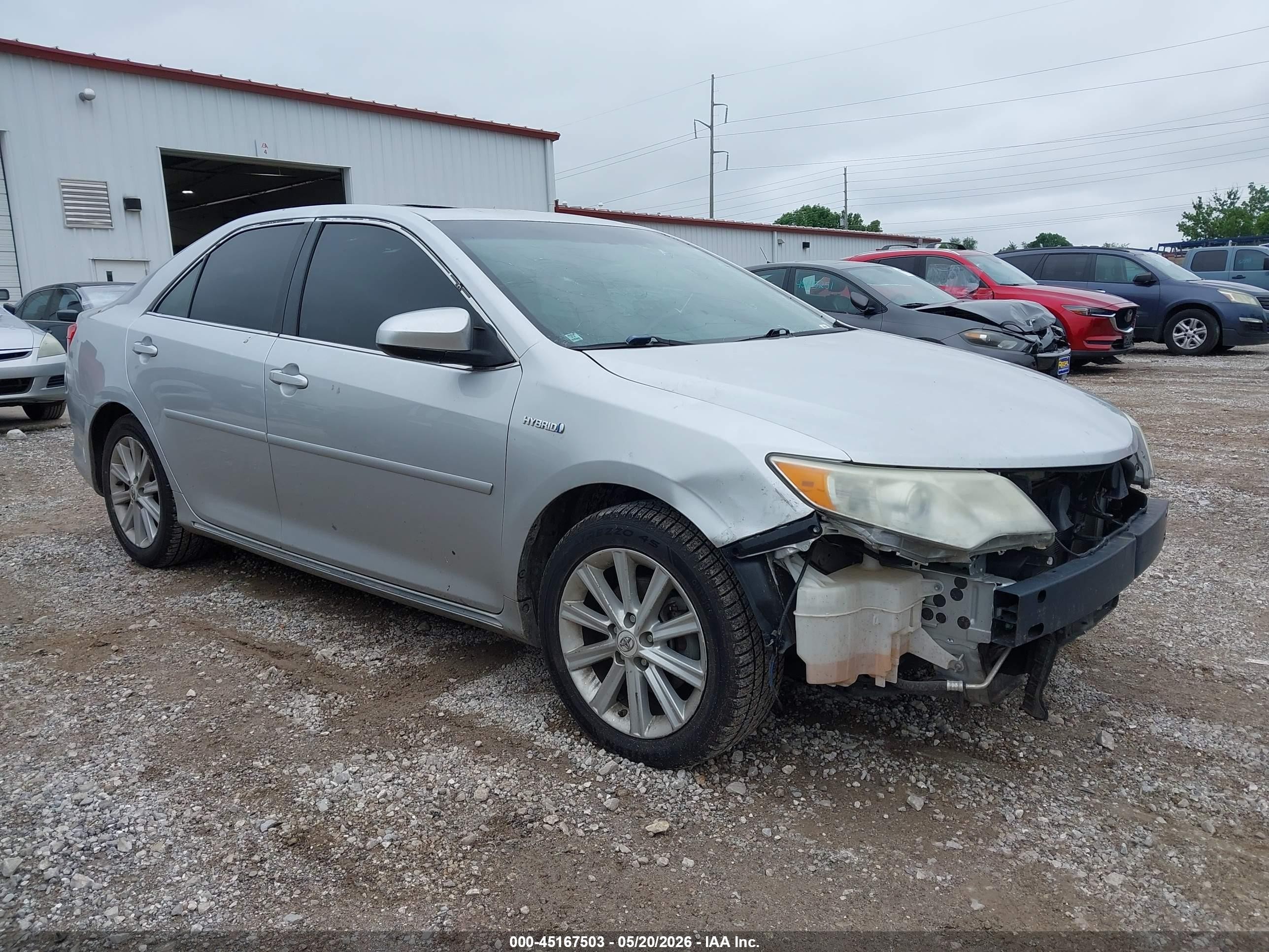 2012 Toyota Camry Hybrid Xle Silver vin: 4T1BD1FK2CU010419