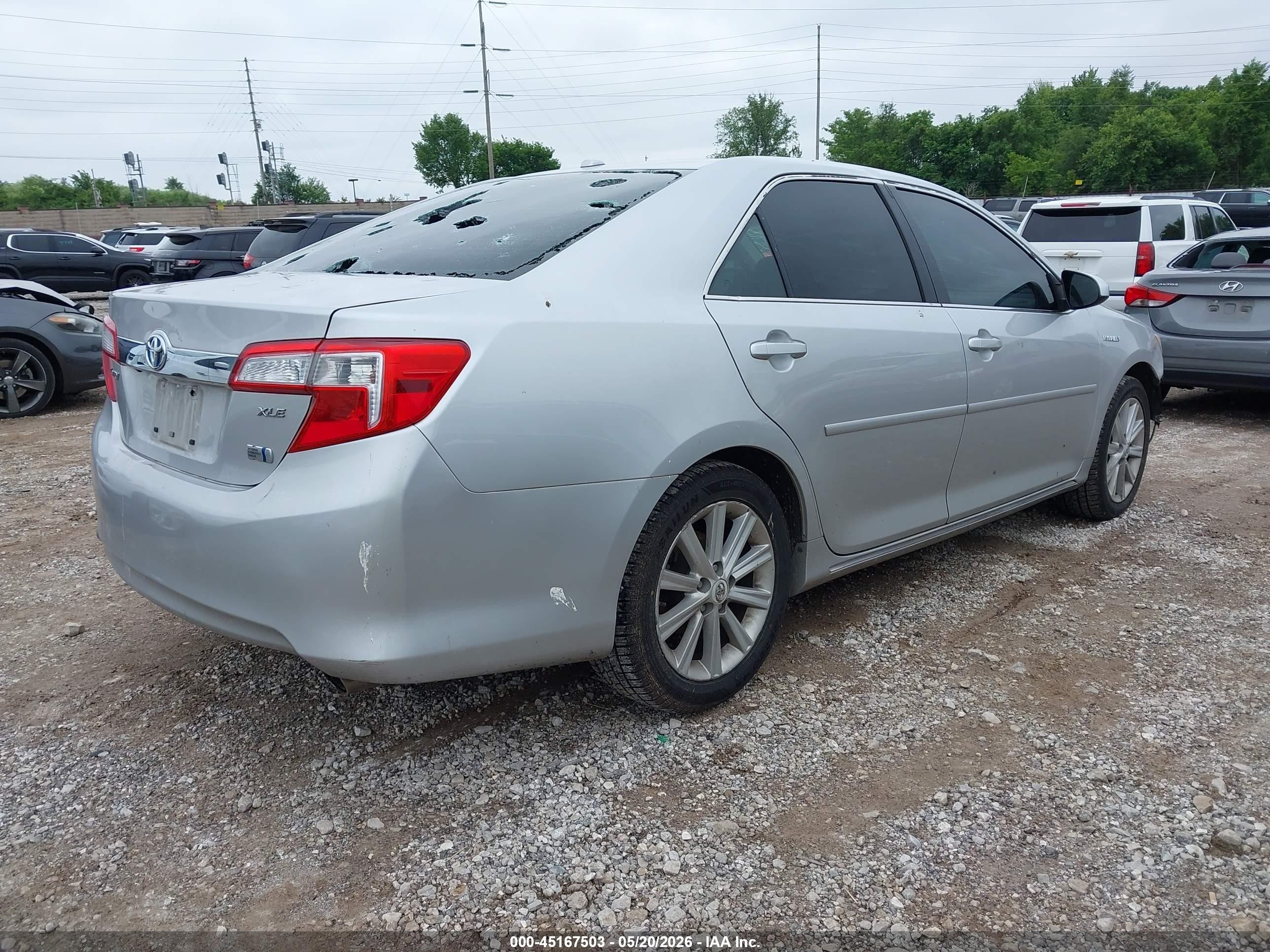 2012 Toyota Camry Hybrid Xle Silver vin: 4T1BD1FK2CU010419