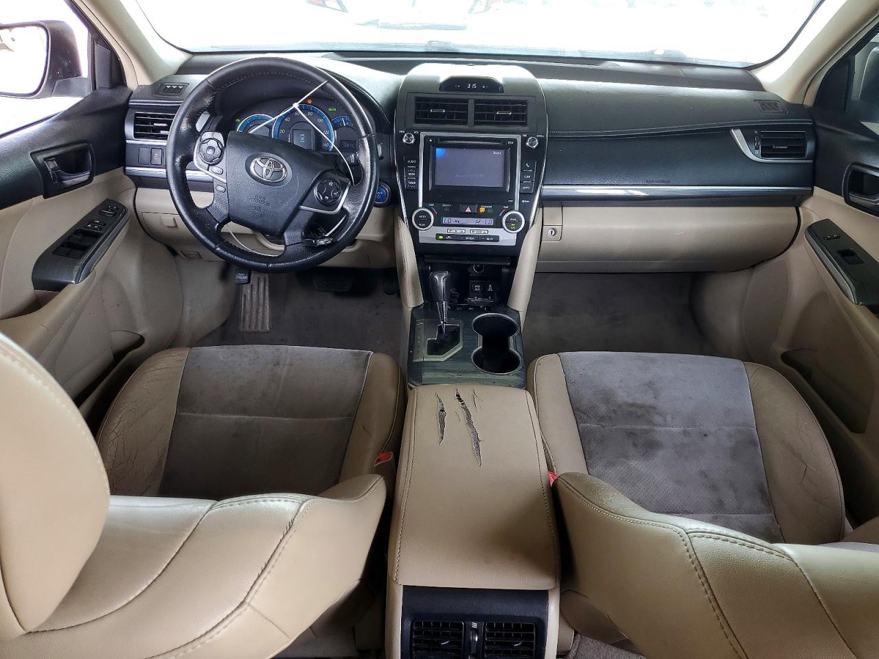 2012 Toyota Camry Hybrid Xle White vin: 4T1BD1FK2CU014275
