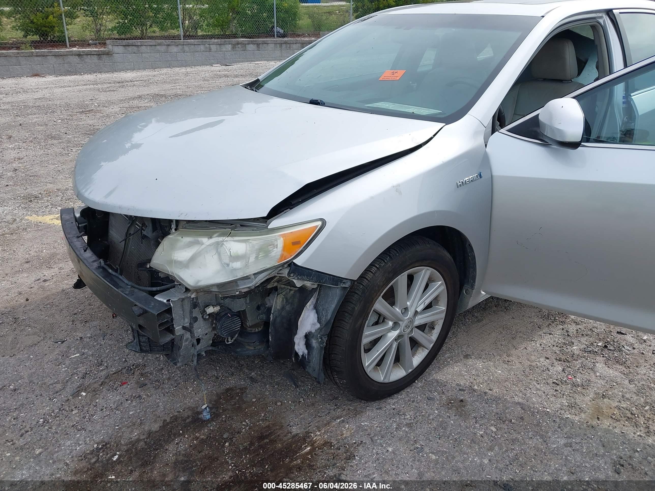 2012 Toyota Camry Hybrid Xle Silver vin: 4T1BD1FK2CU014941