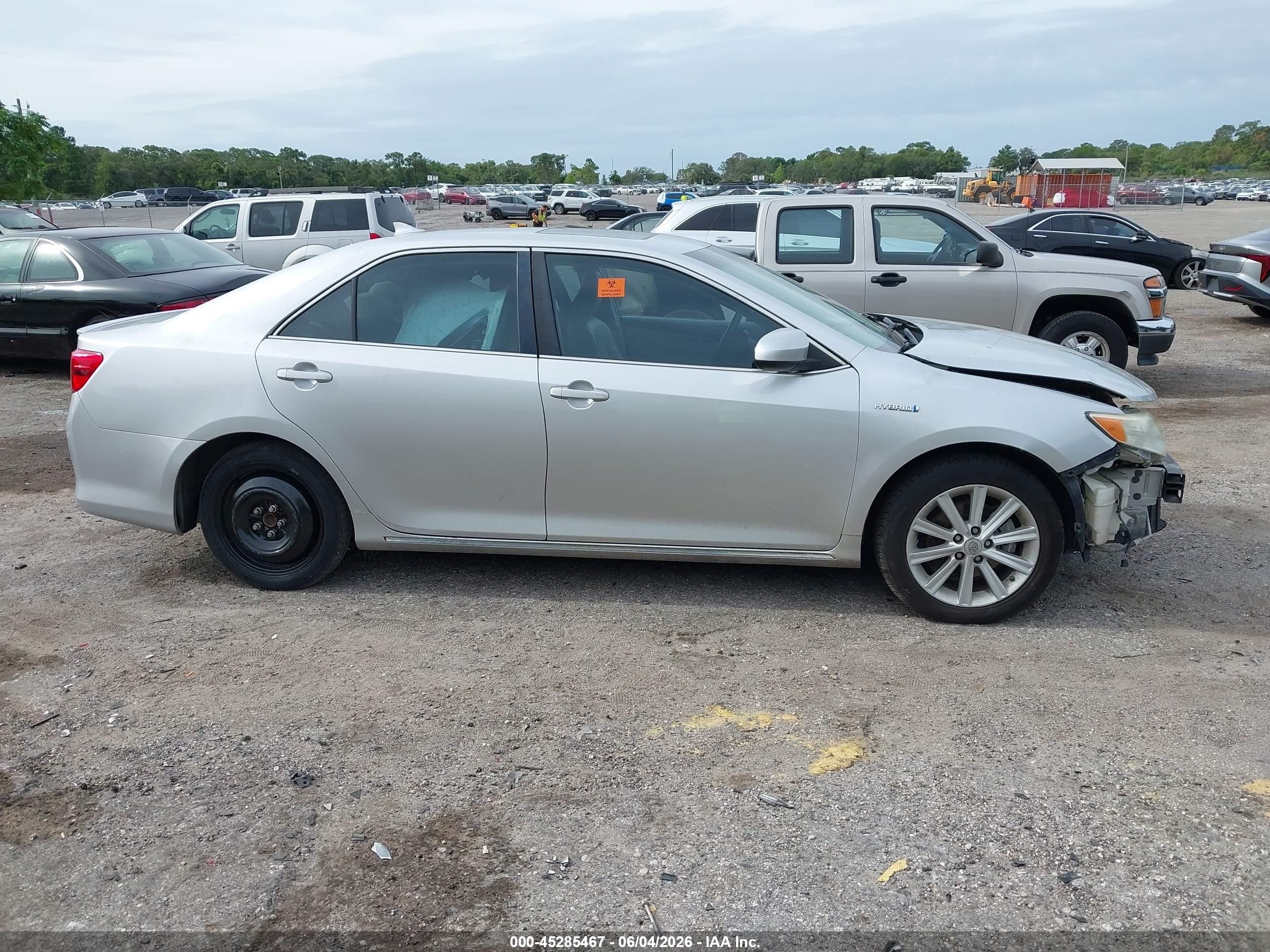 2012 Toyota Camry Hybrid Xle Silver vin: 4T1BD1FK2CU014941