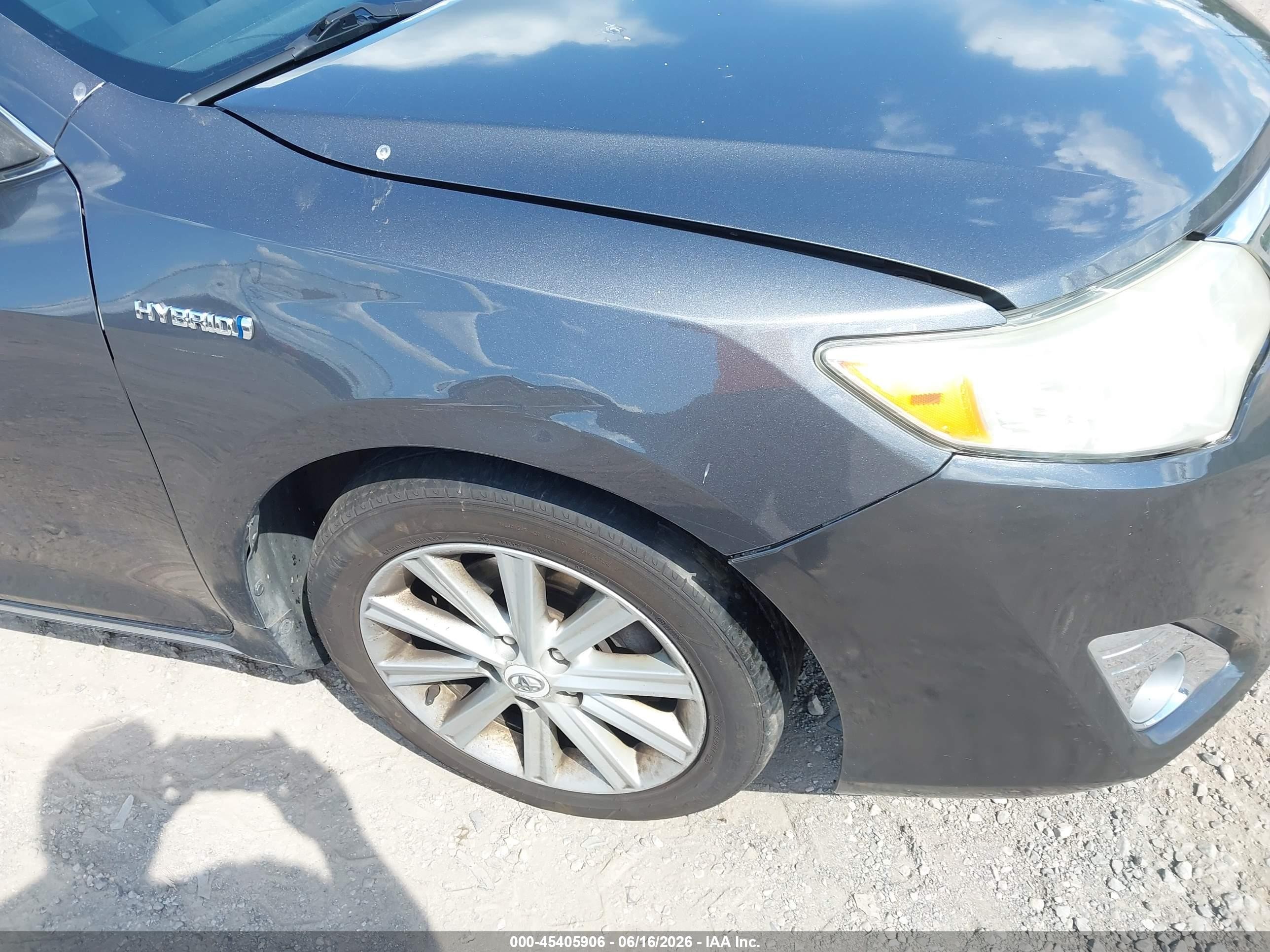 2012 Toyota Camry Hybrid Xle Gray vin: 4T1BD1FK2CU017886