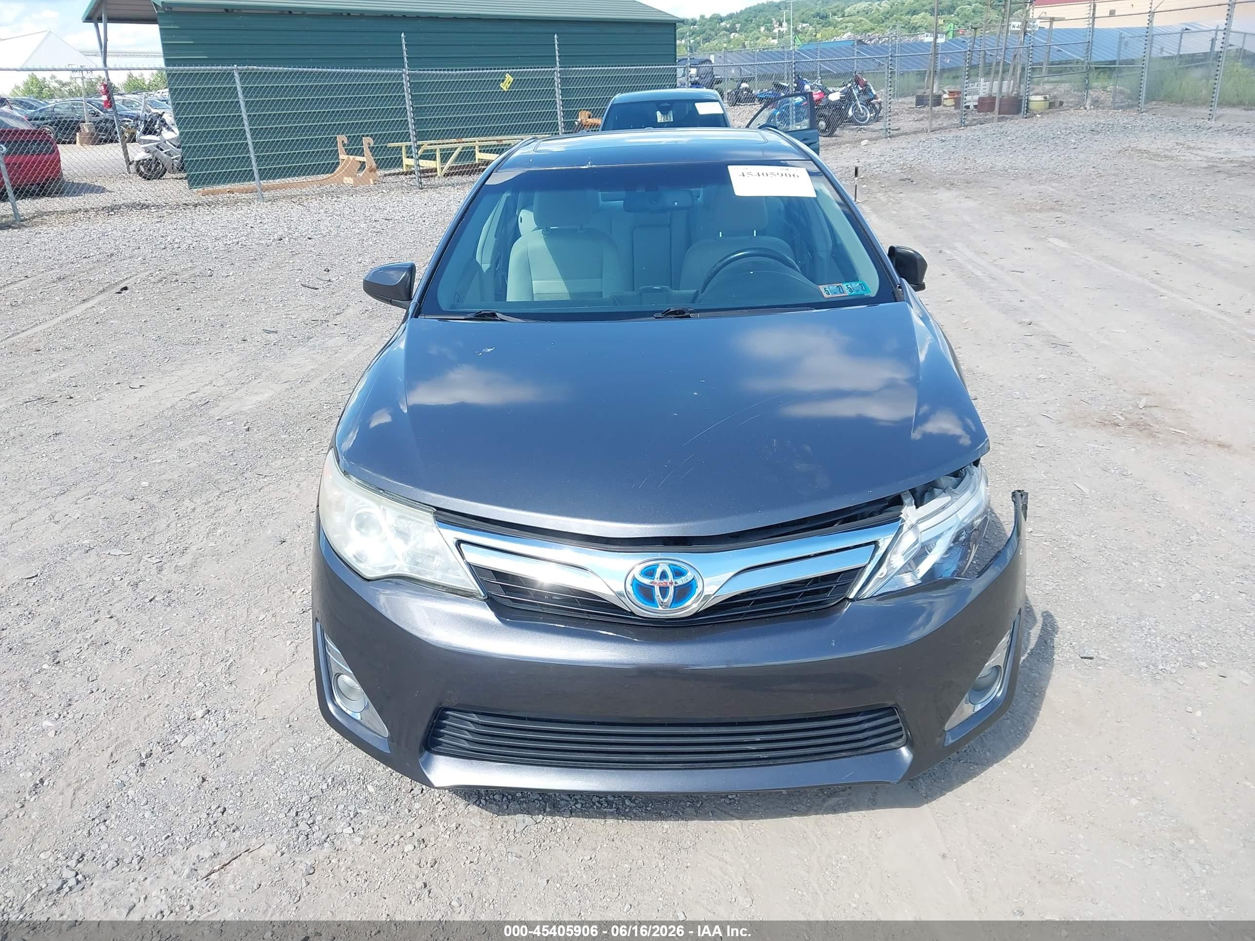 2012 Toyota Camry Hybrid Xle Gray vin: 4T1BD1FK2CU017886