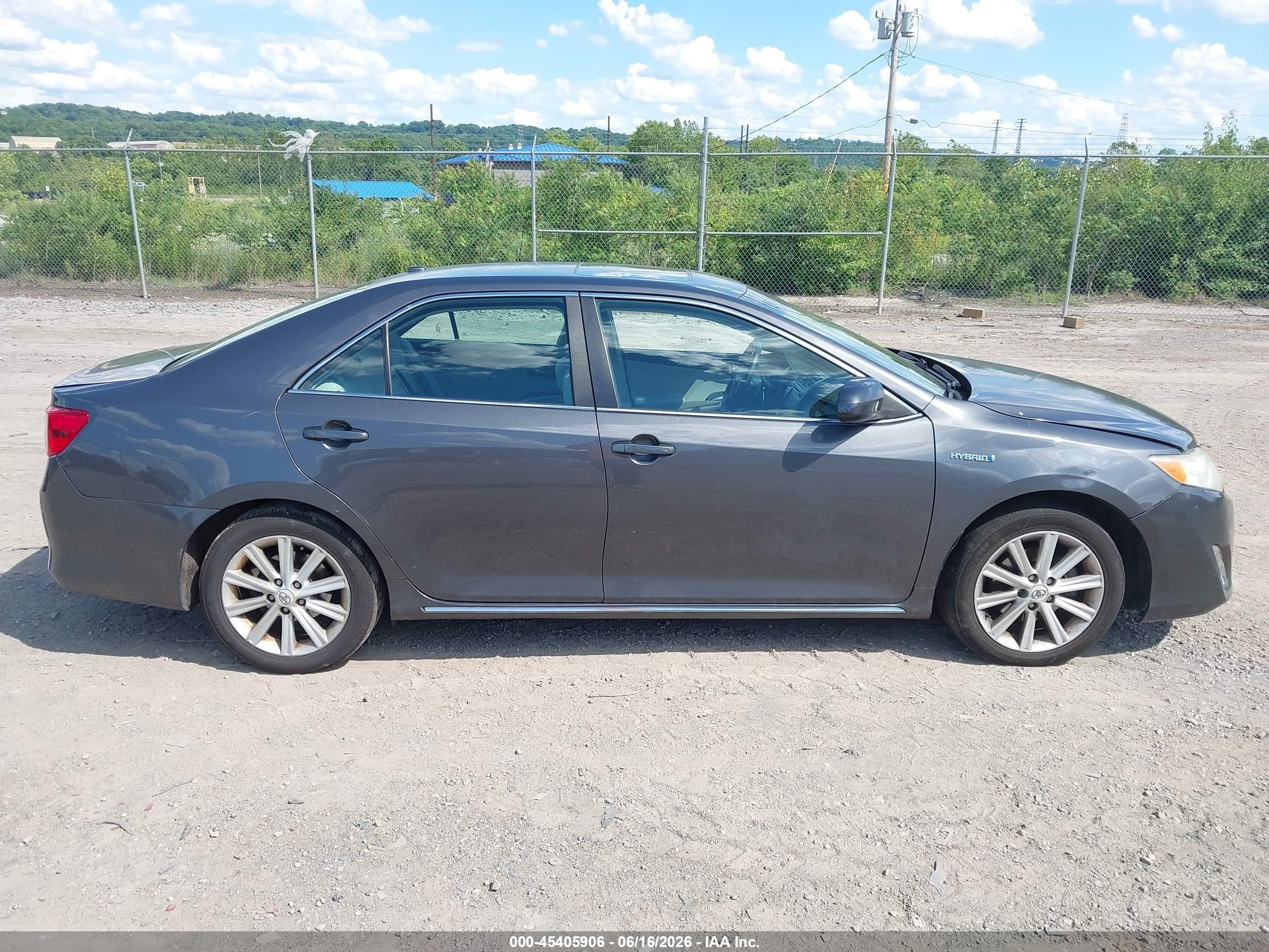 2012 Toyota Camry Hybrid Xle Gray vin: 4T1BD1FK2CU017886