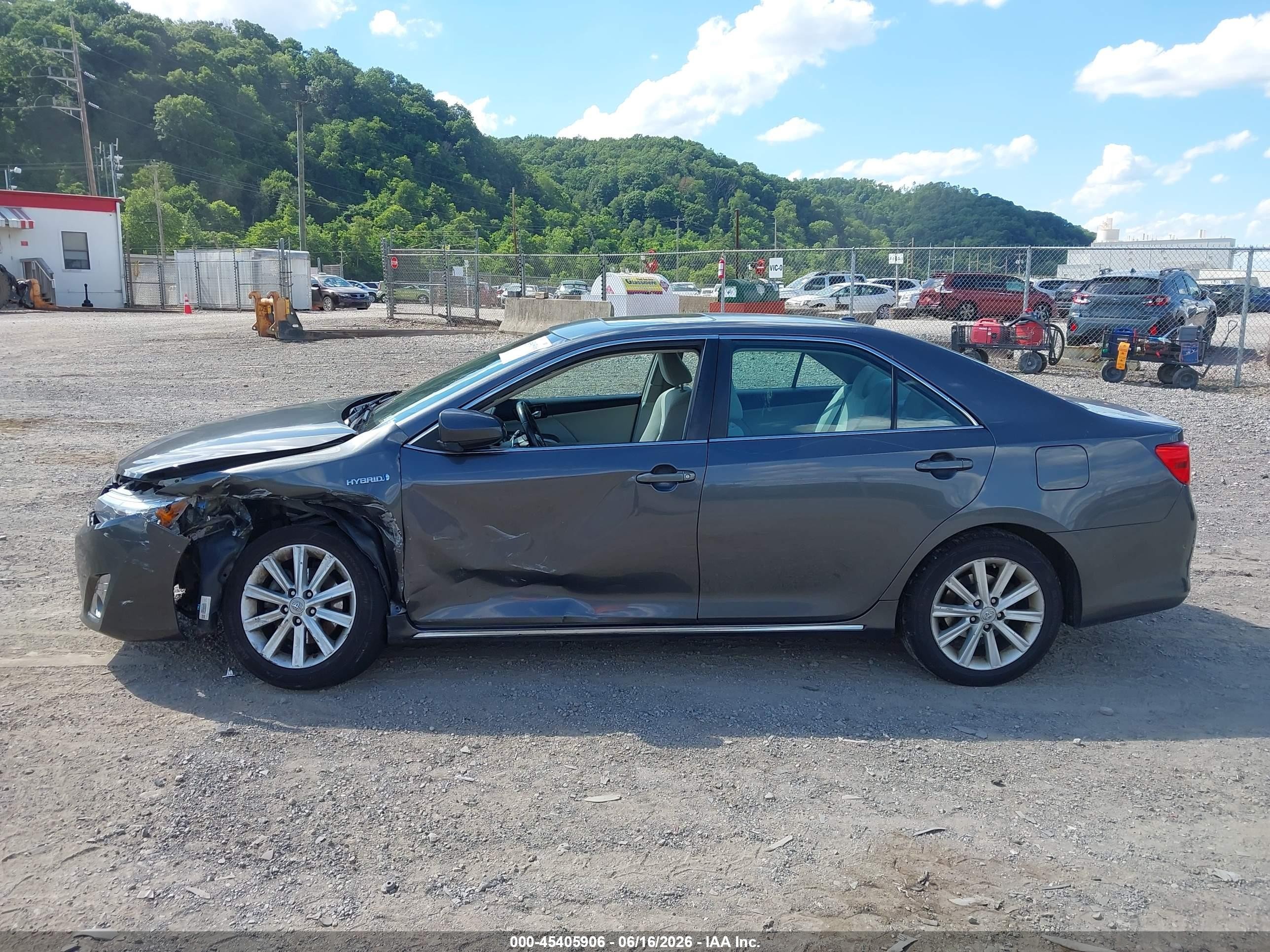 2012 Toyota Camry Hybrid Xle Gray vin: 4T1BD1FK2CU017886