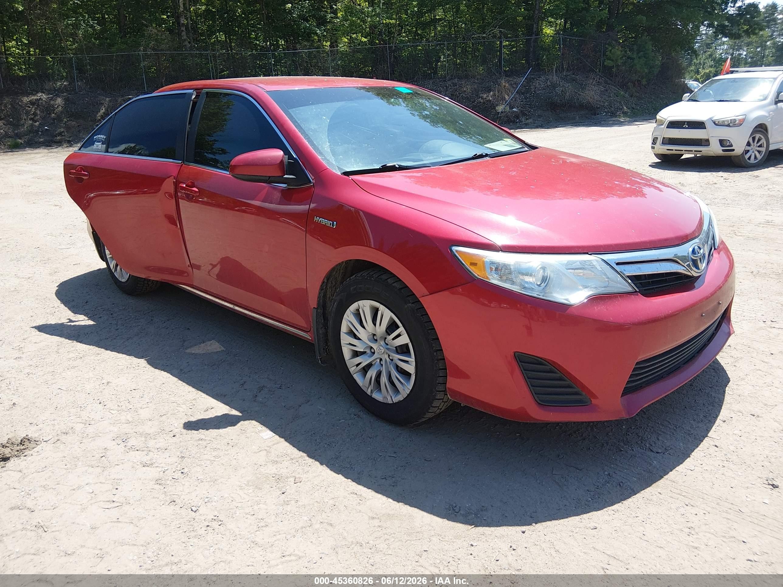 2012 Toyota Camry Hybrid Le Red vin: 4T1BD1FK2CU018407