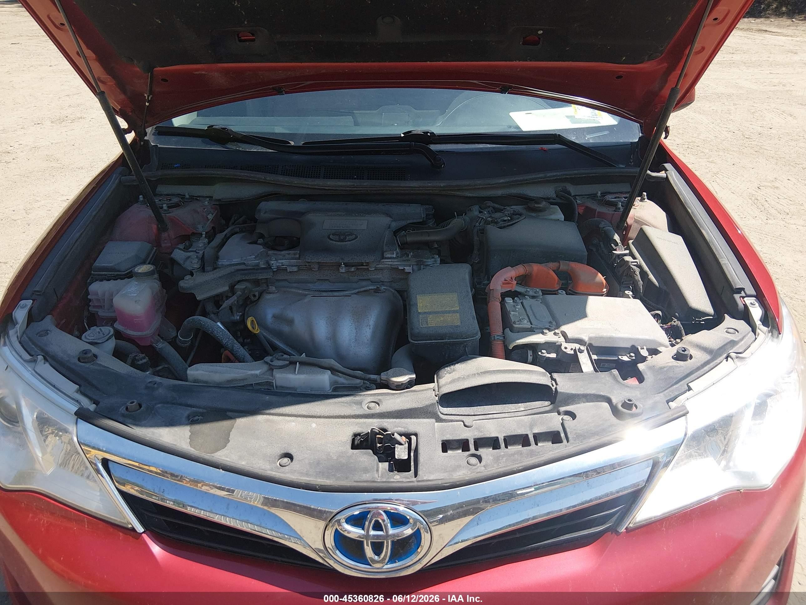 2012 Toyota Camry Hybrid Le Red vin: 4T1BD1FK2CU018407