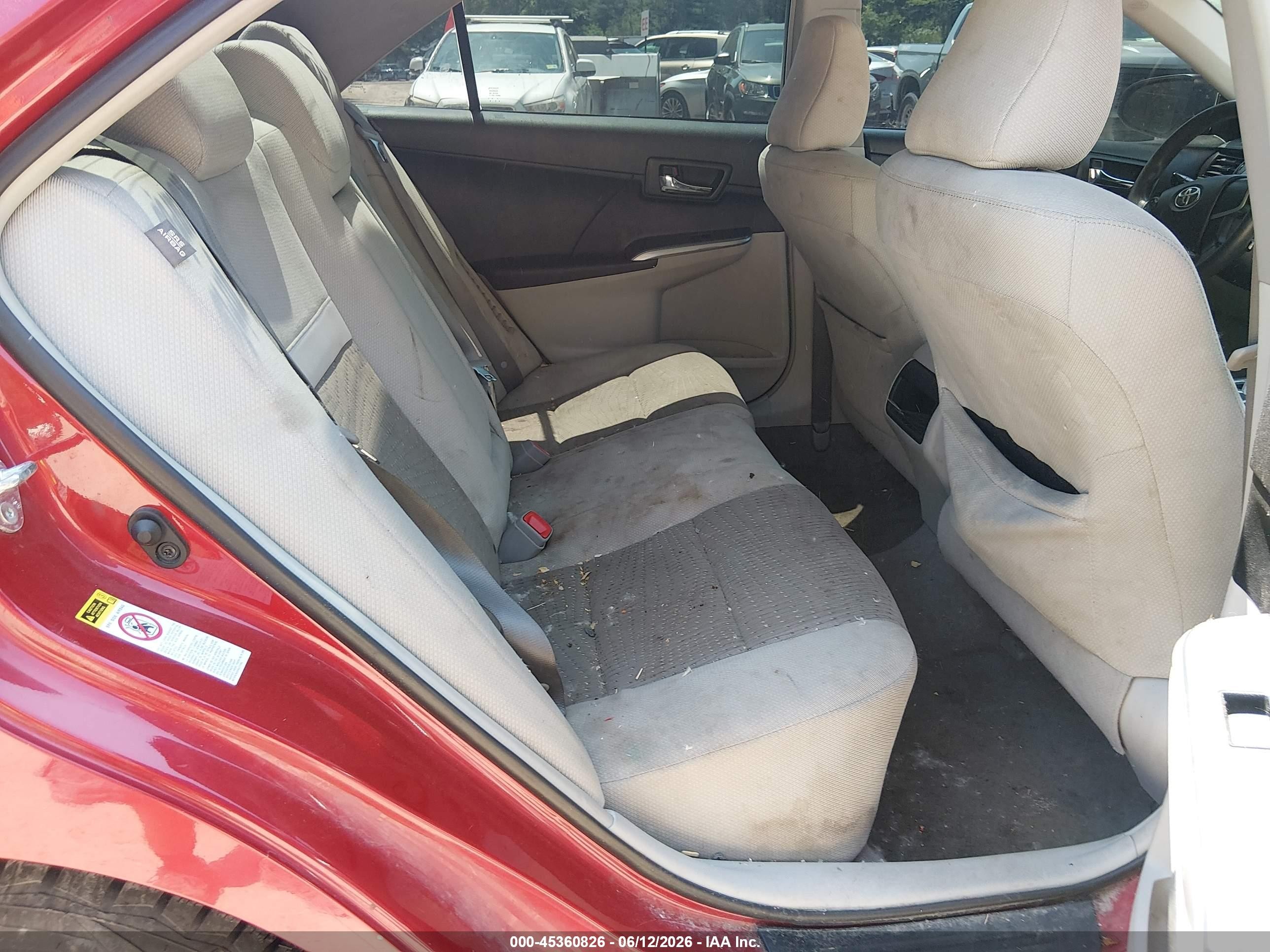 2012 Toyota Camry Hybrid Le Red vin: 4T1BD1FK2CU018407