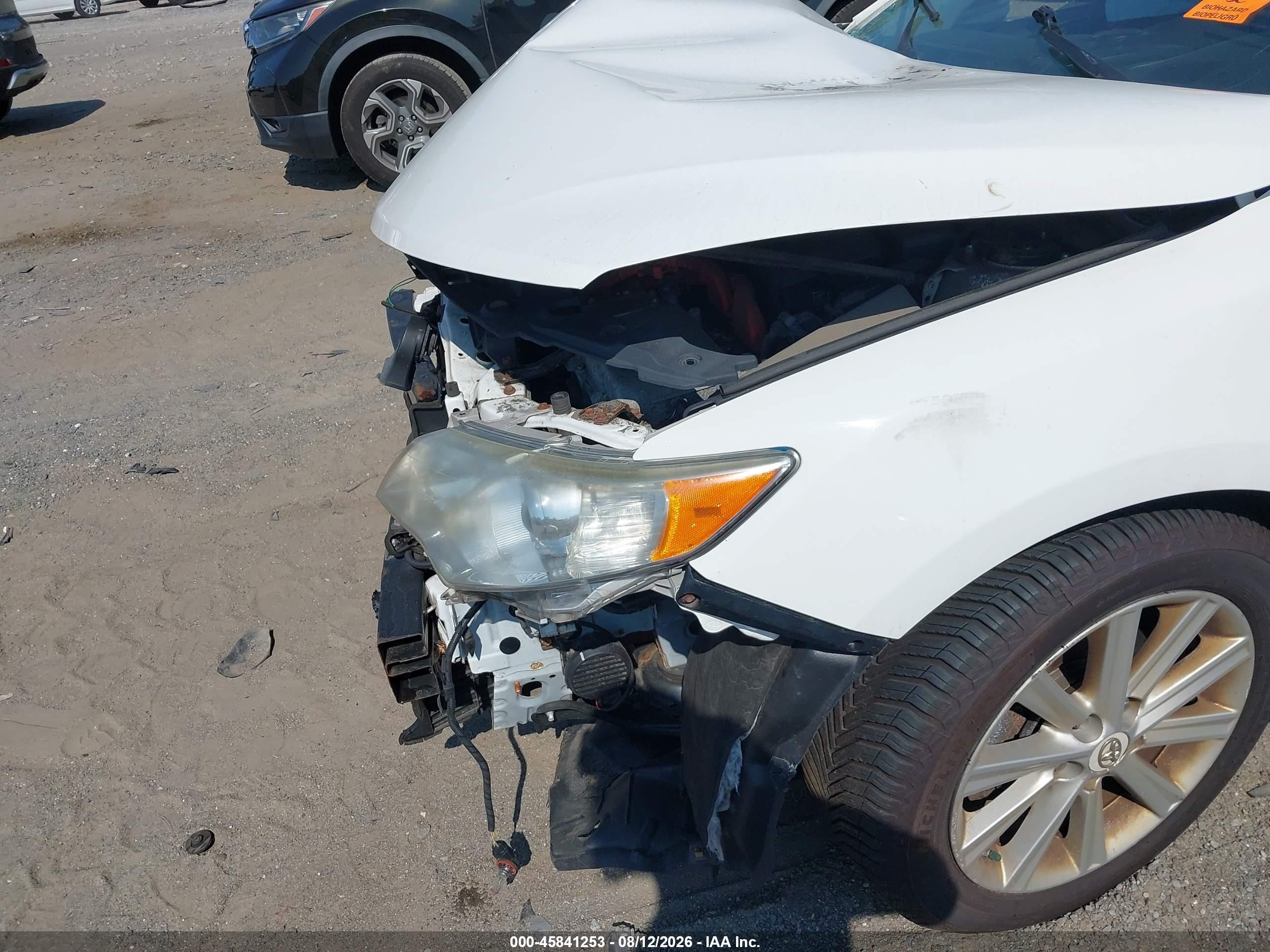 2012 Toyota Camry Hybrid Xle White vin: 4T1BD1FK2CU023025
