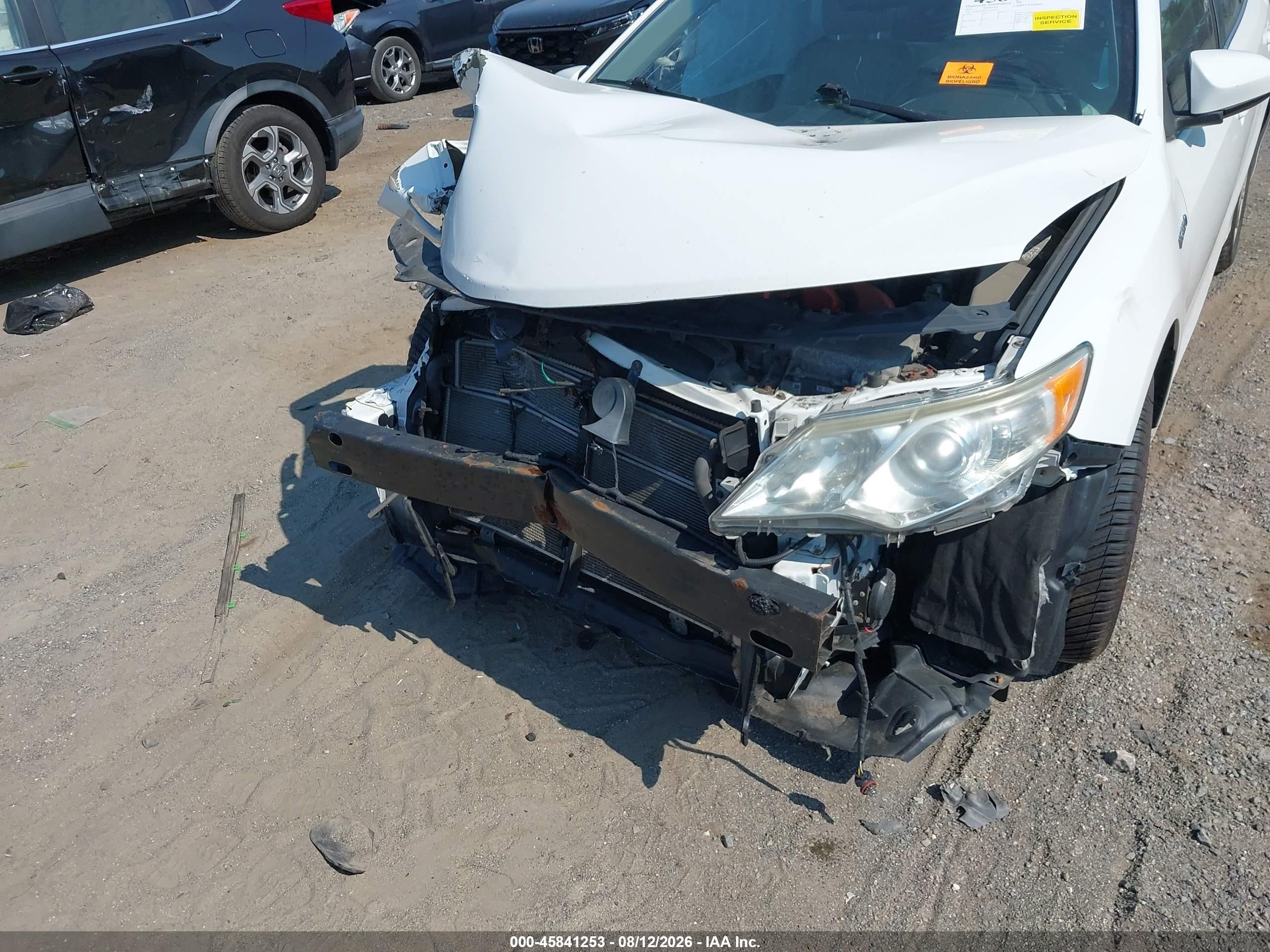 2012 Toyota Camry Hybrid Xle White vin: 4T1BD1FK2CU023025