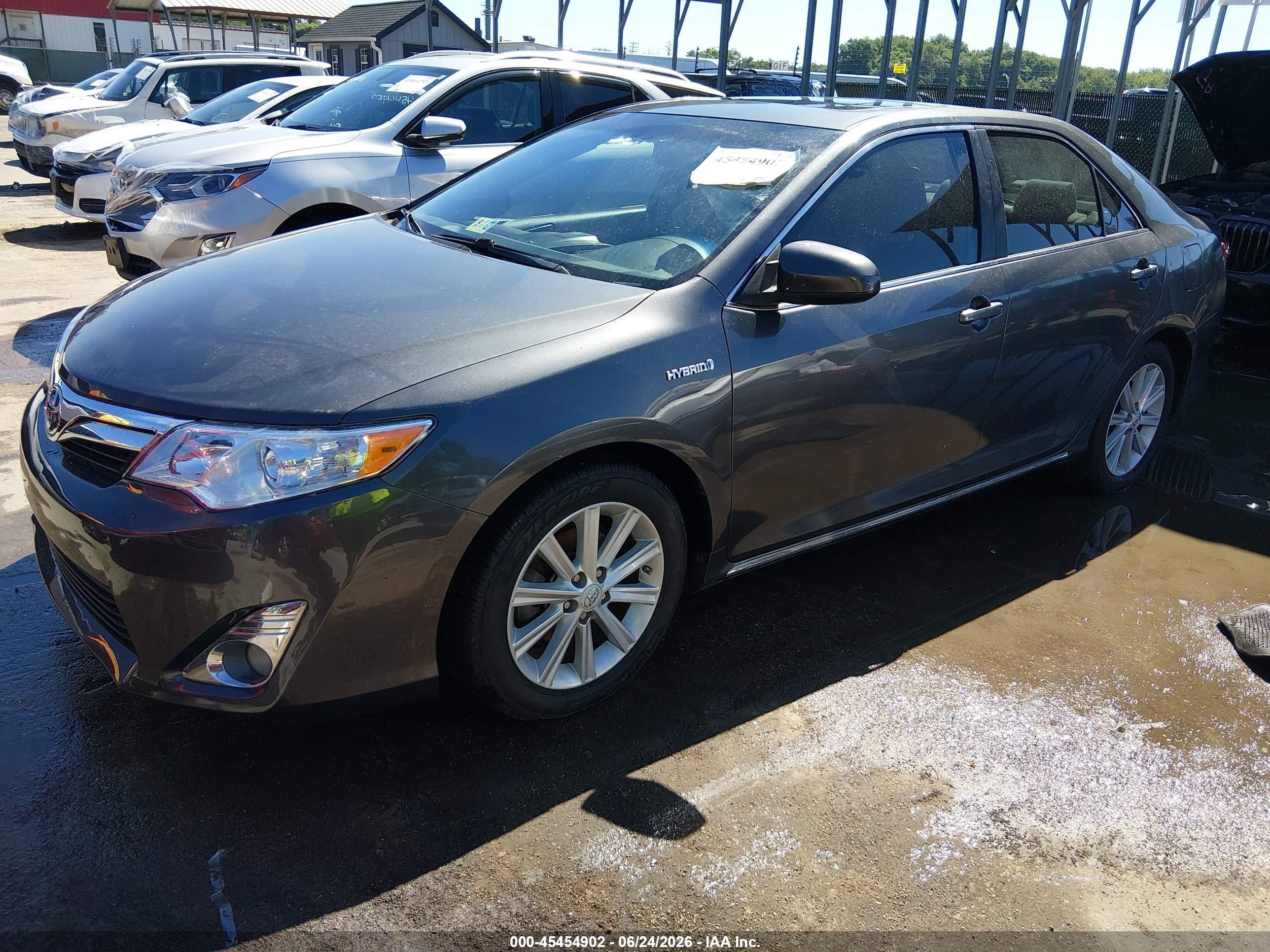 2012 Toyota Camry Hybrid Xle Серый vin: 4T1BD1FK2CU030802