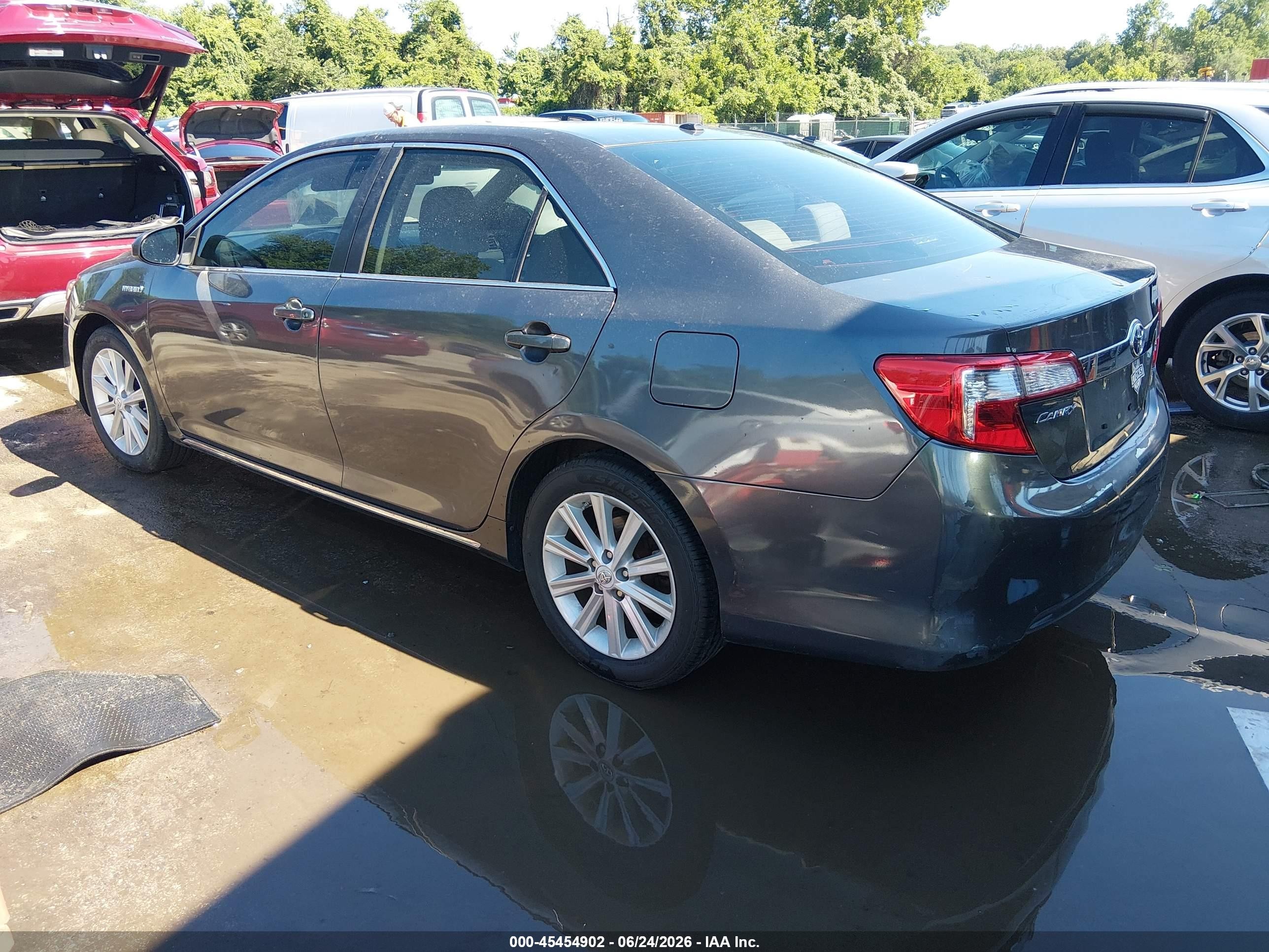 2012 Toyota Camry Hybrid Xle Серый vin: 4T1BD1FK2CU030802