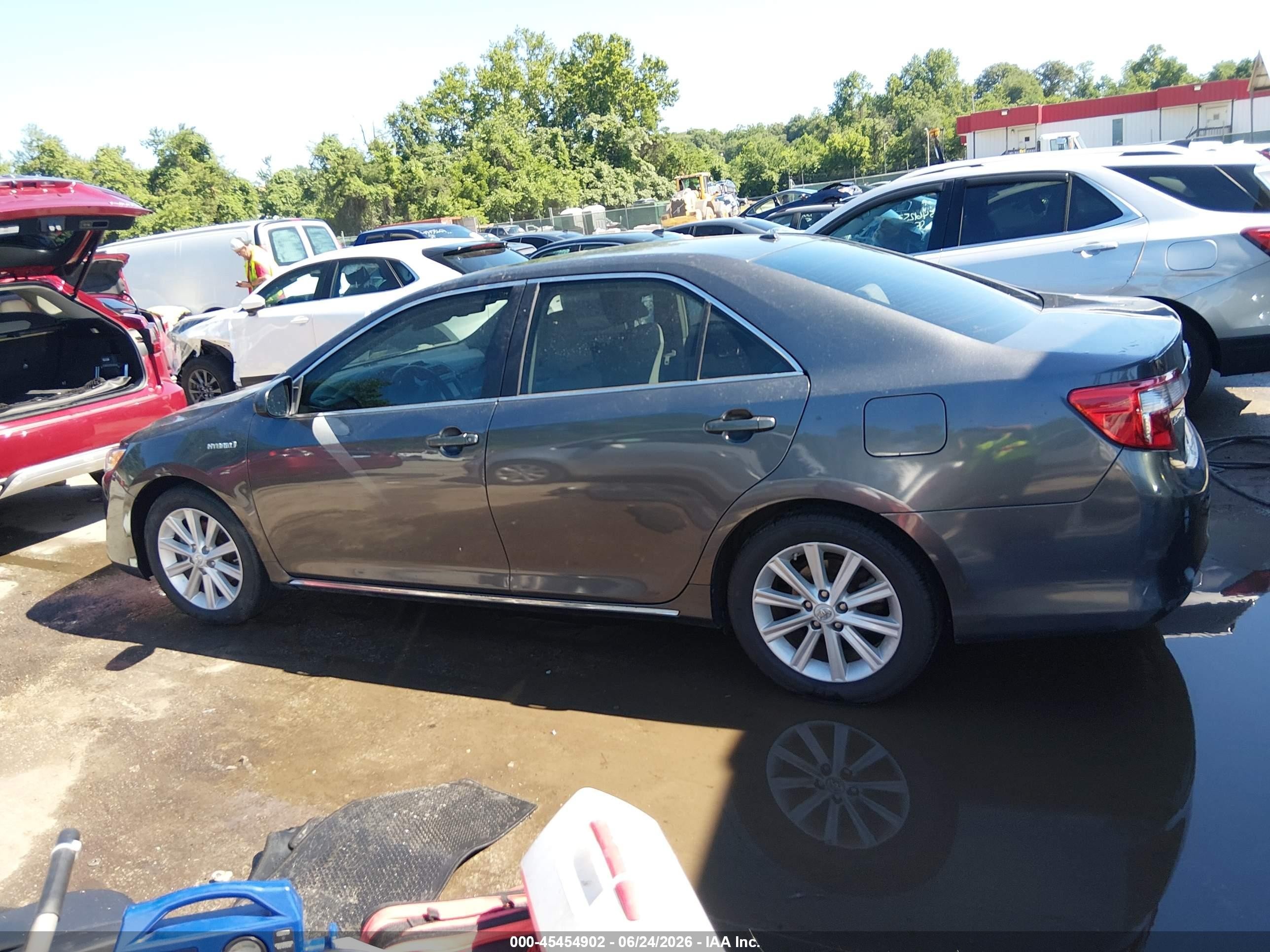 2012 Toyota Camry Hybrid Xle Серый vin: 4T1BD1FK2CU030802