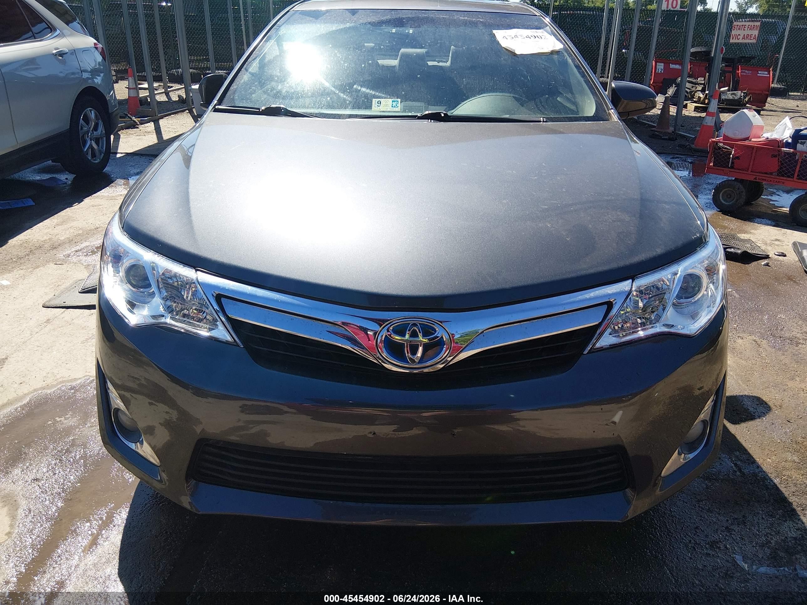 2012 Toyota Camry Hybrid Xle Серый vin: 4T1BD1FK2CU030802