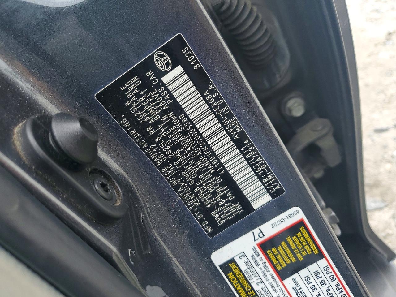 2012 Toyota Camry Hybrid Xle Серый vin: 4T1BD1FK2CU035580