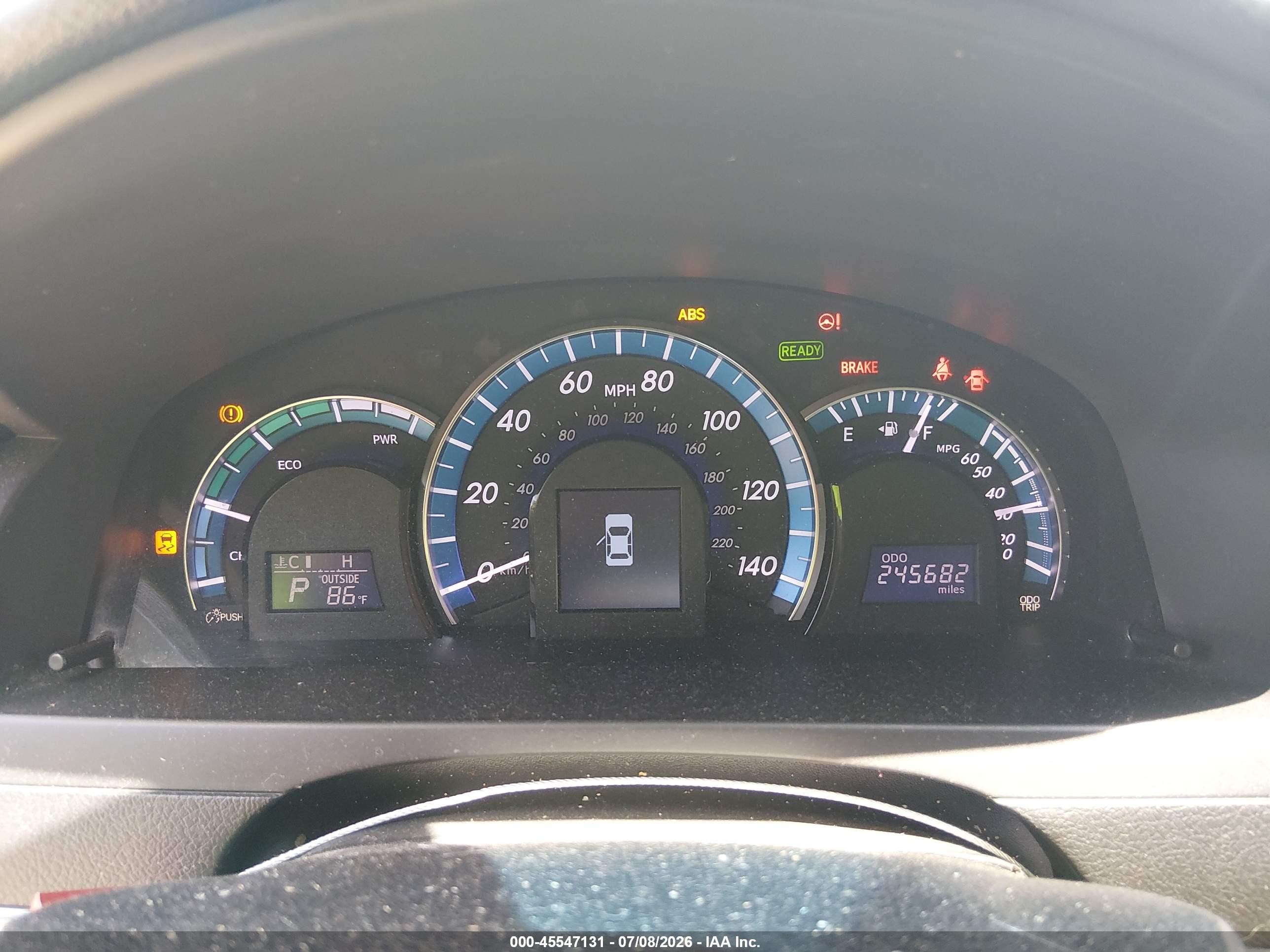 2012 Toyota Camry Hybrid Xle Серебряный vin: 4T1BD1FK2CU040312
