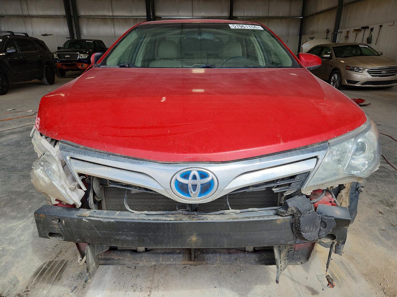 2012 Toyota Camry Hybrid Xle Красный vin: 4T1BD1FK2CU041704