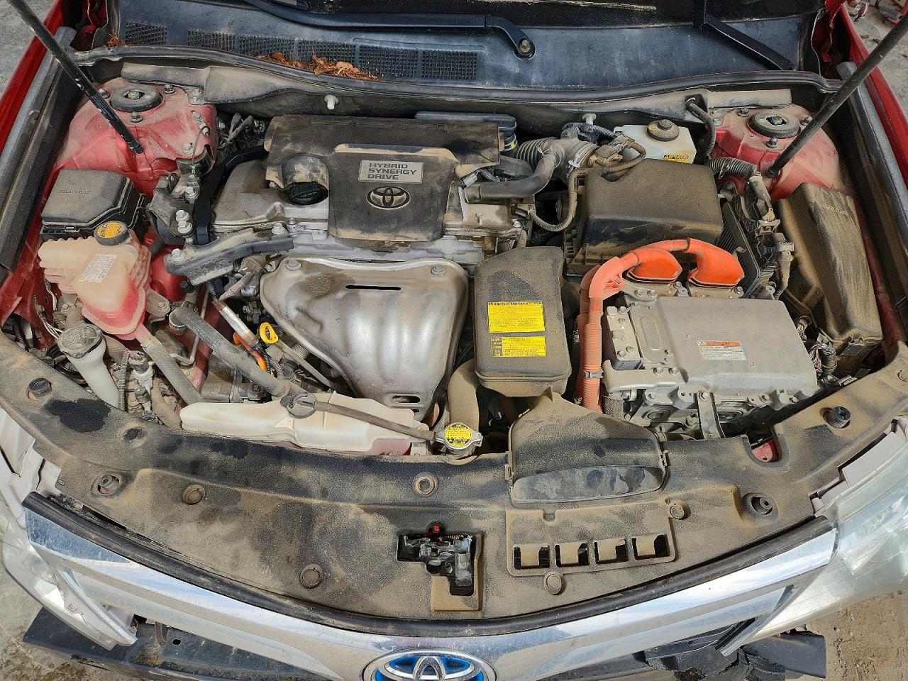 2012 Toyota Camry Hybrid Xle Красный vin: 4T1BD1FK2CU041704