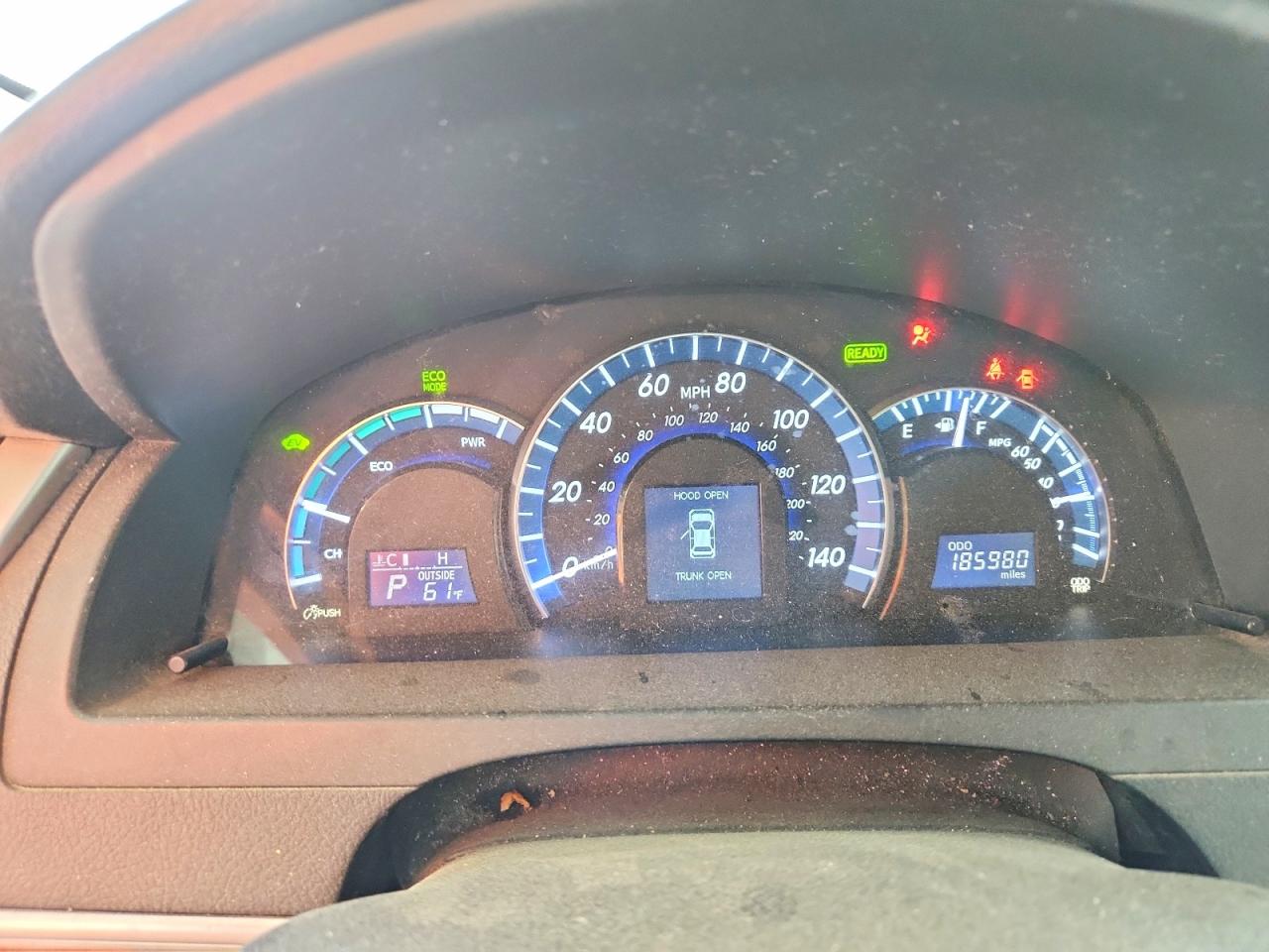 2012 Toyota Camry Hybrid Xle Красный vin: 4T1BD1FK2CU041704