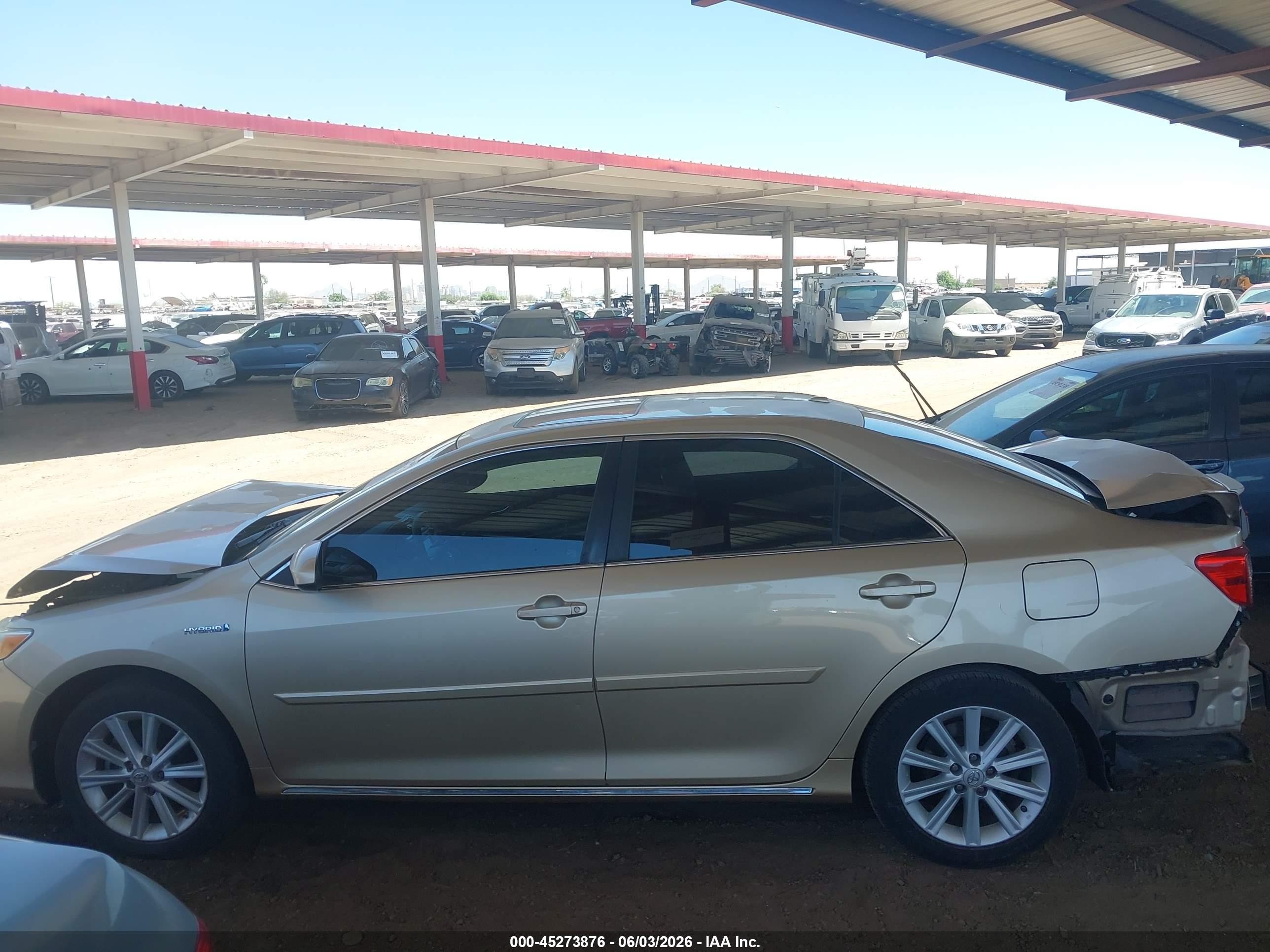 2012 Toyota Camry Hybrid Xle Бежевый vin: 4T1BD1FK2CU044425