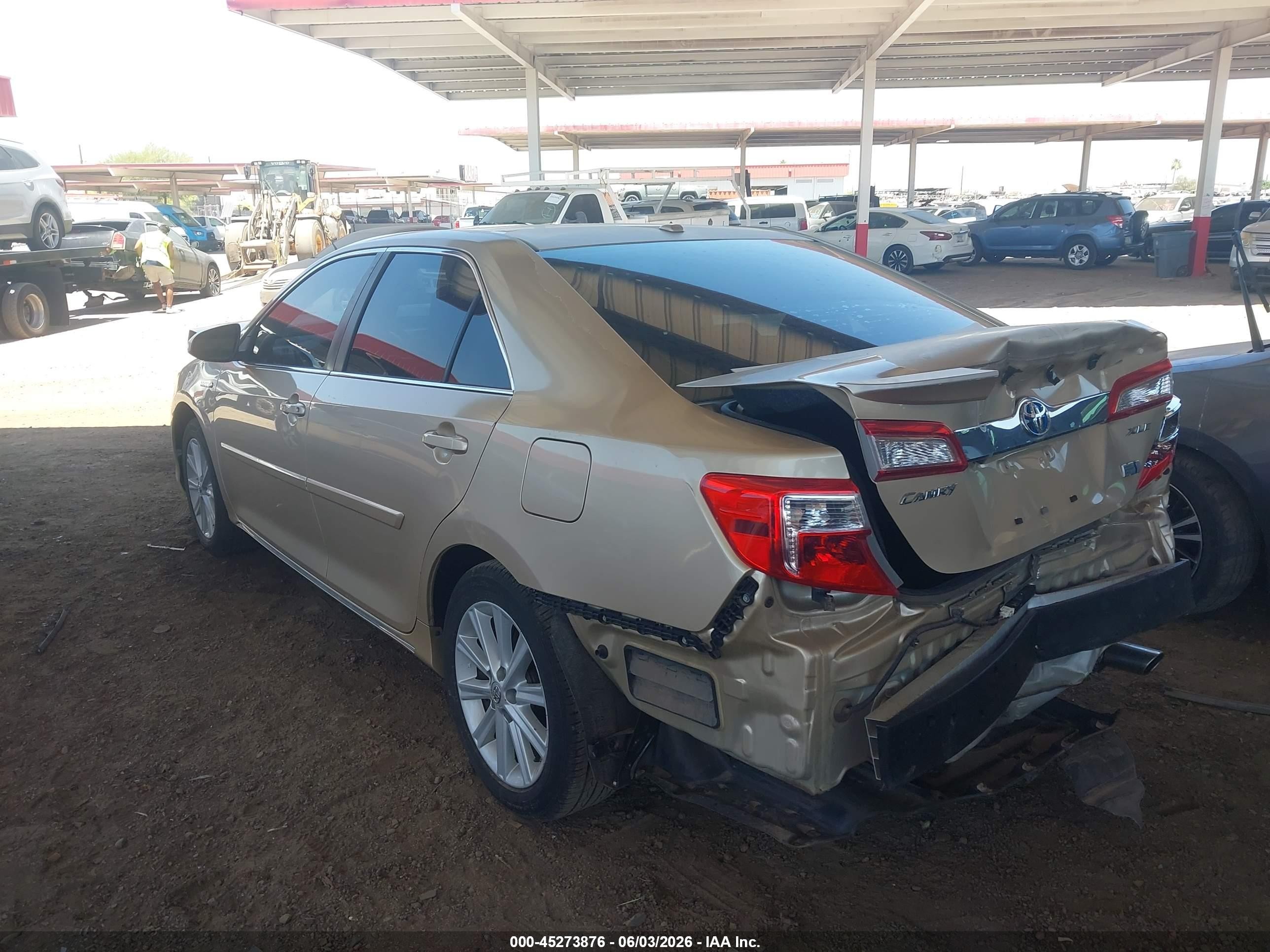2012 Toyota Camry Hybrid Xle Бежевый vin: 4T1BD1FK2CU044425