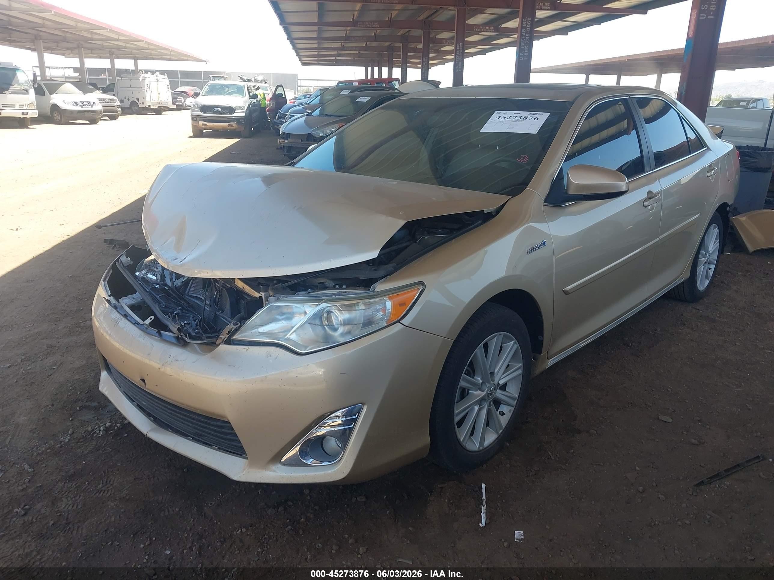 2012 Toyota Camry Hybrid Xle Бежевый vin: 4T1BD1FK2CU044425