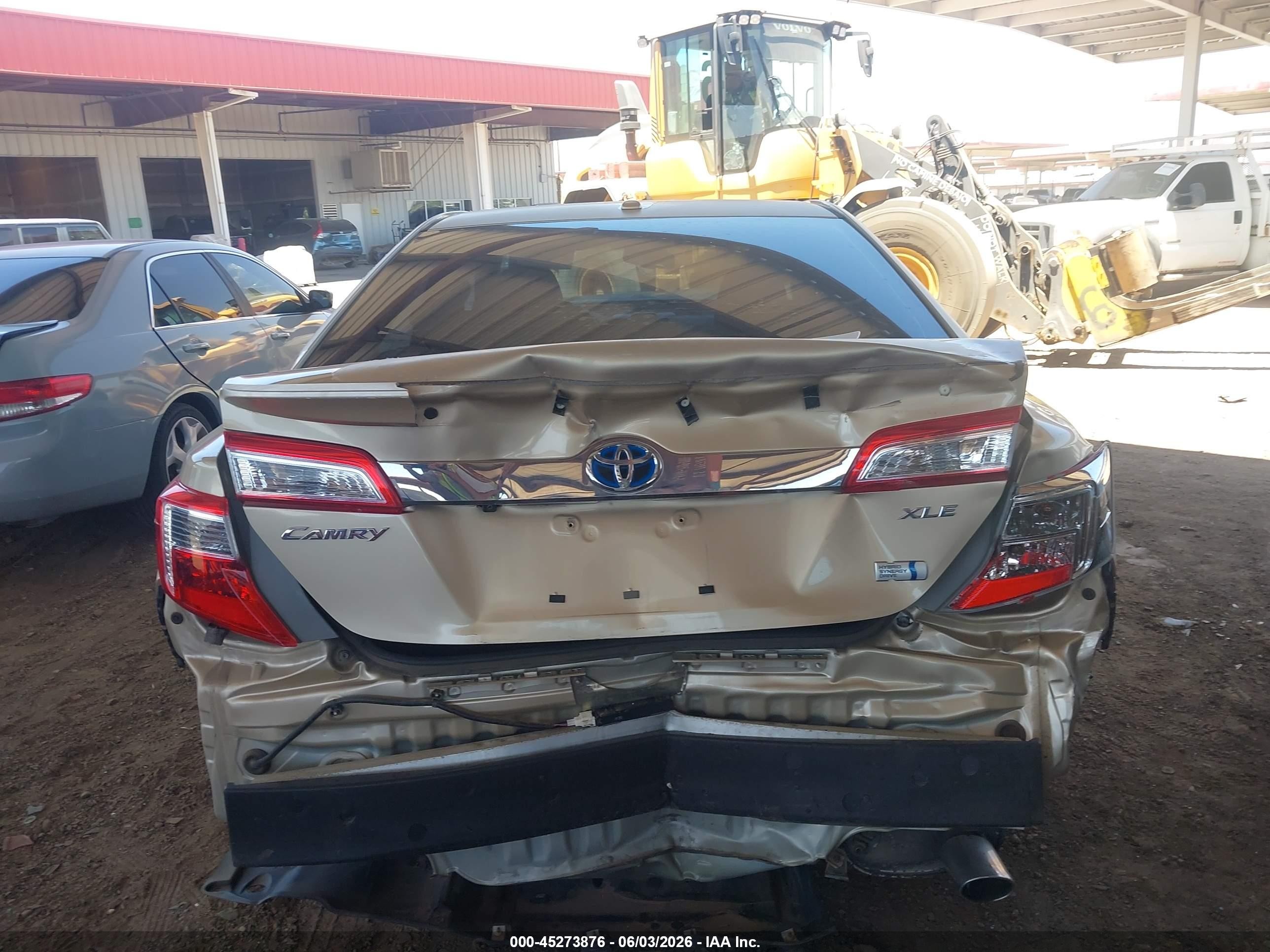 2012 Toyota Camry Hybrid Xle Бежевый vin: 4T1BD1FK2CU044425