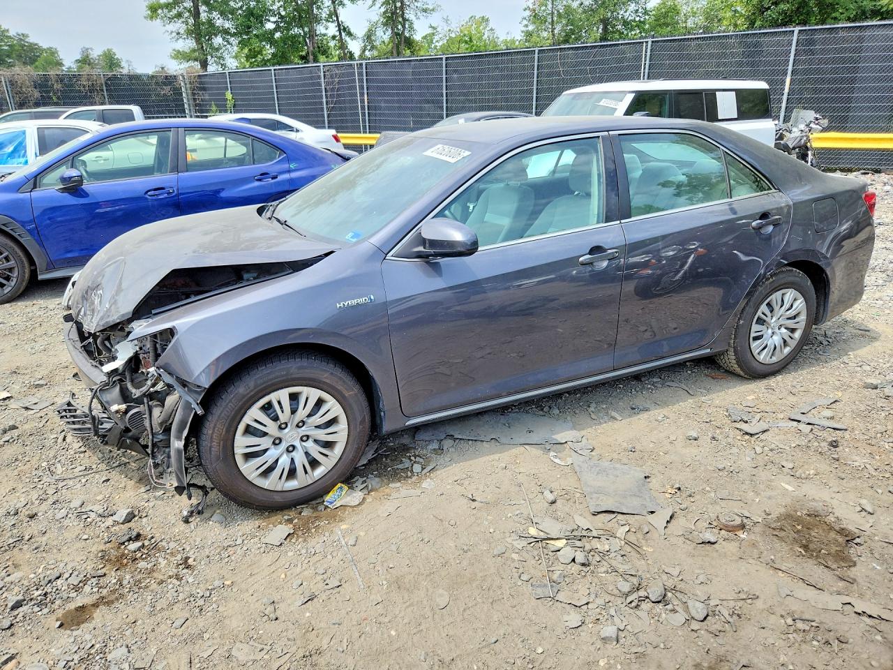 2012 Toyota Camry Hybrid Le Gray vin: 4T1BD1FK2CU045185