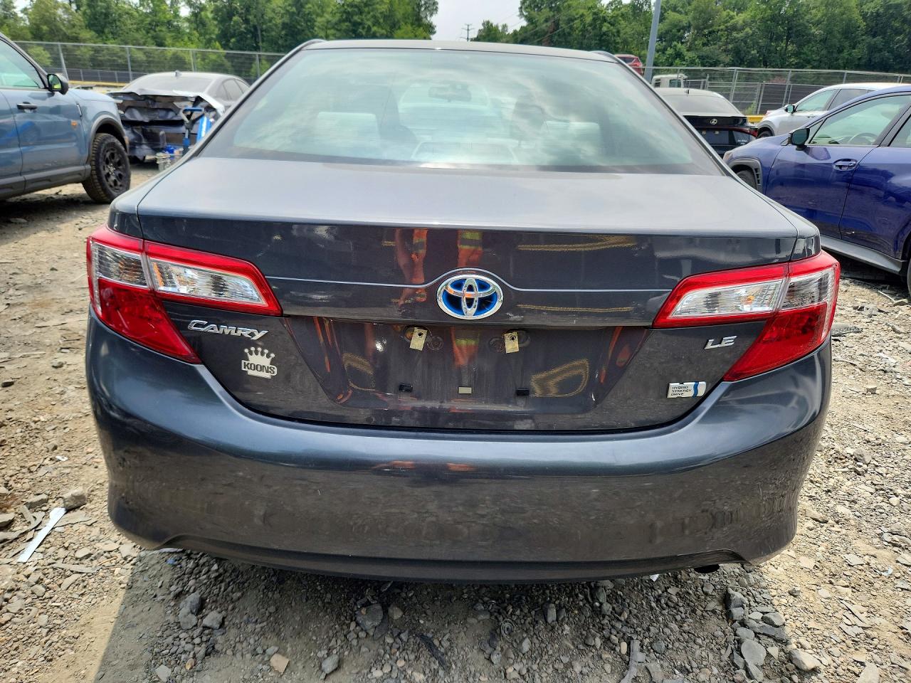 2012 Toyota Camry Hybrid Le Gray vin: 4T1BD1FK2CU045185