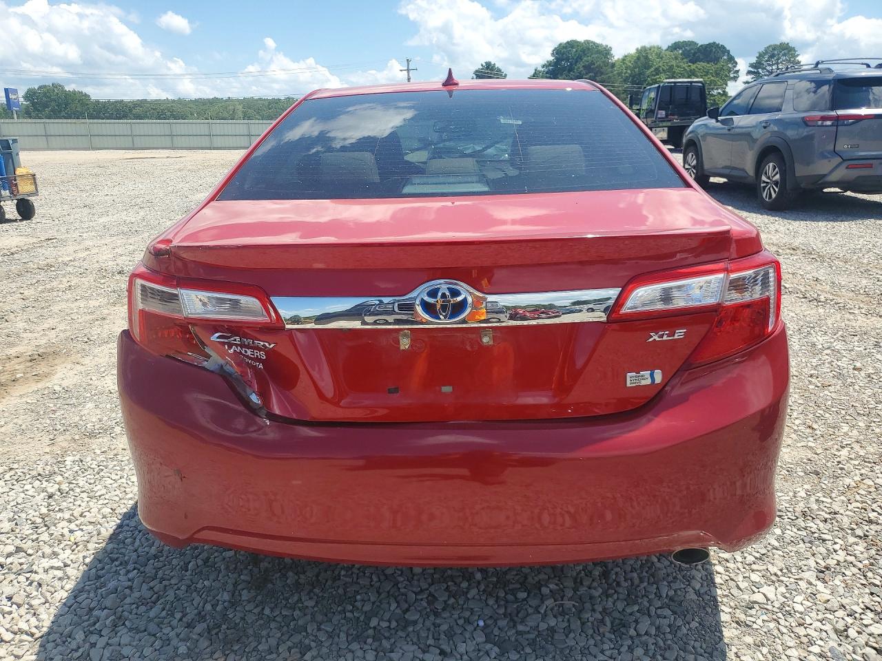 2012 Toyota Camry Hybrid Xle Red vin: 4T1BD1FK2CU054517