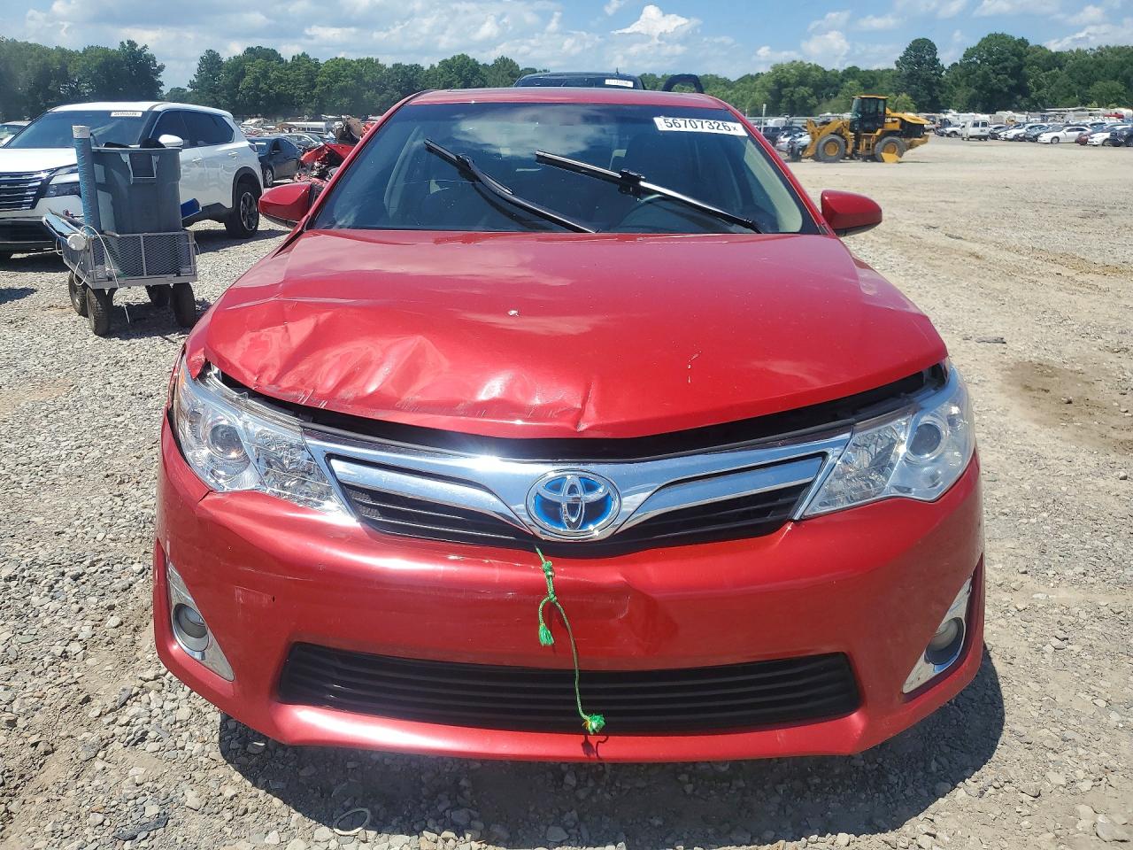 2012 Toyota Camry Hybrid Xle Red vin: 4T1BD1FK2CU054517
