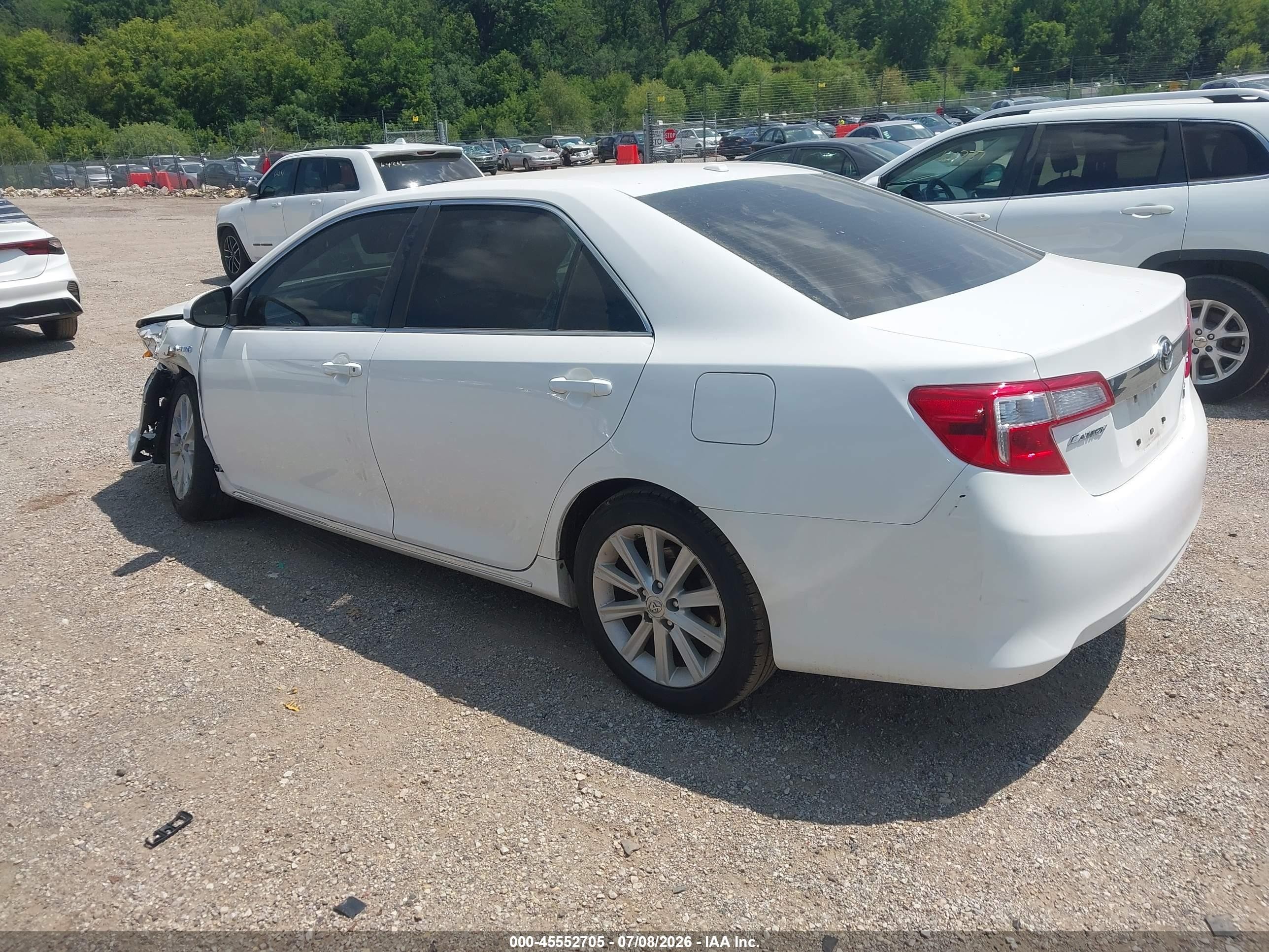 2012 Toyota Camry Hybrid Xle White vin: 4T1BD1FK2CU059068