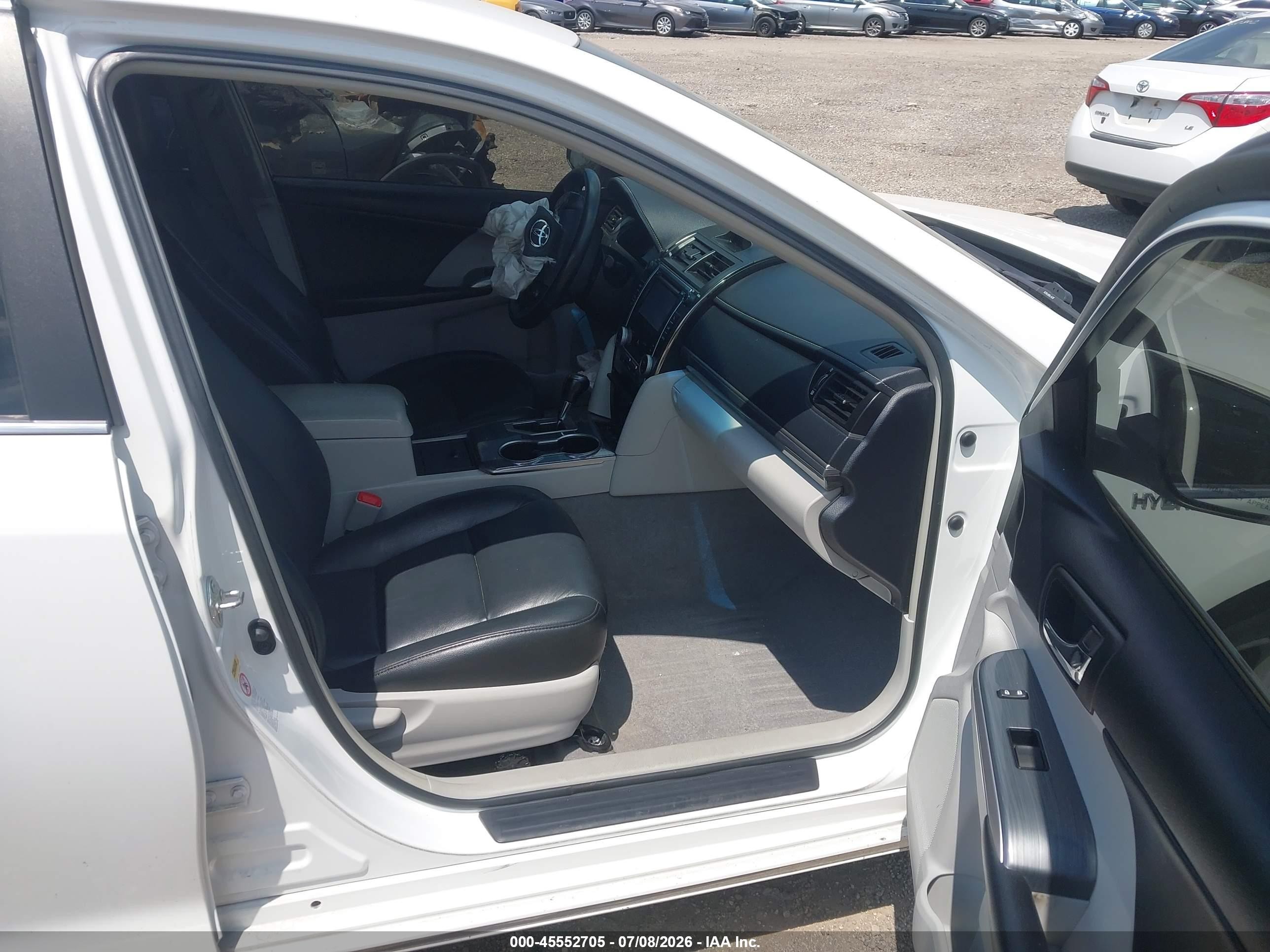 2012 Toyota Camry Hybrid Xle White vin: 4T1BD1FK2CU059068