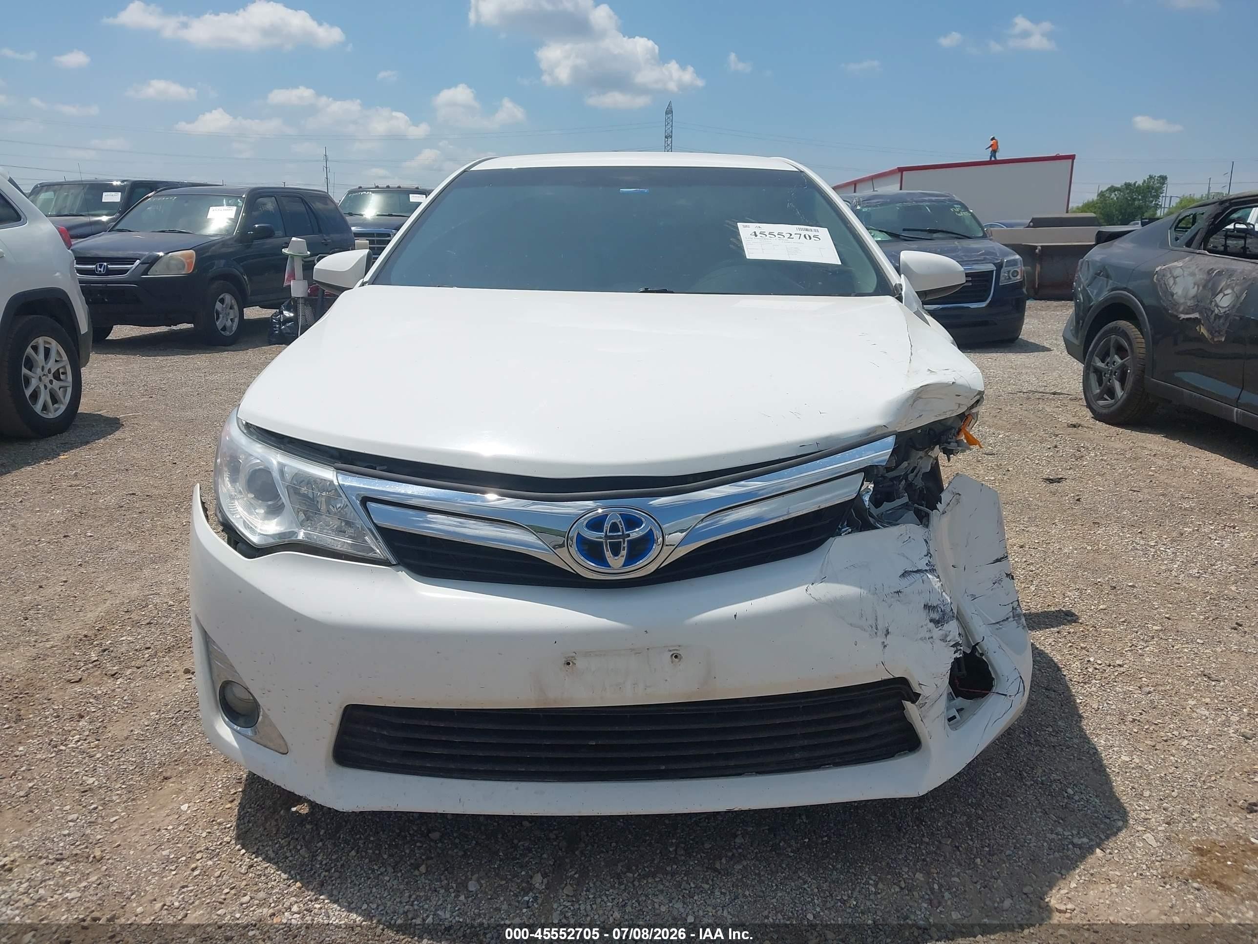 2012 Toyota Camry Hybrid Xle White vin: 4T1BD1FK2CU059068