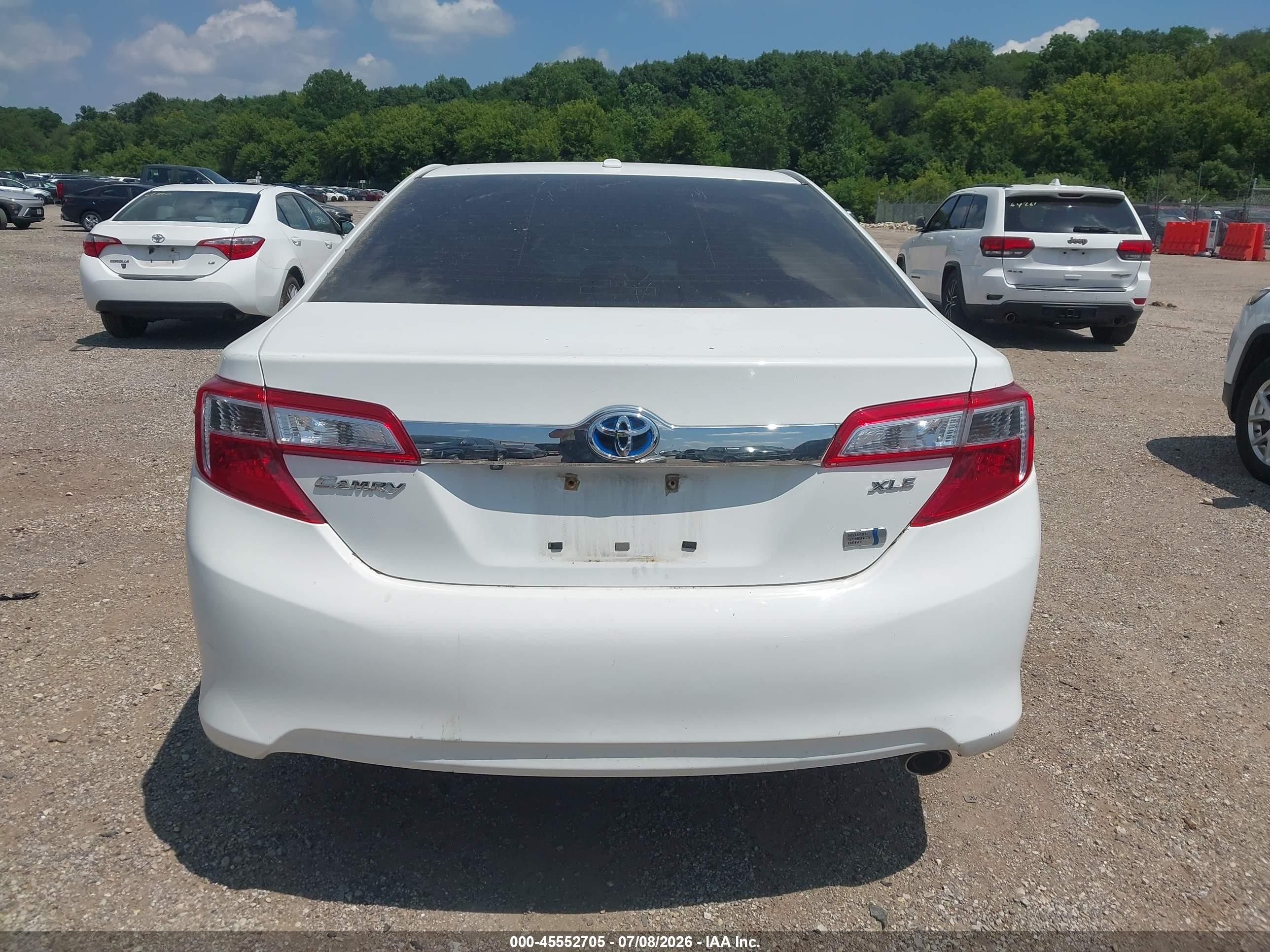 2012 Toyota Camry Hybrid Xle White vin: 4T1BD1FK2CU059068