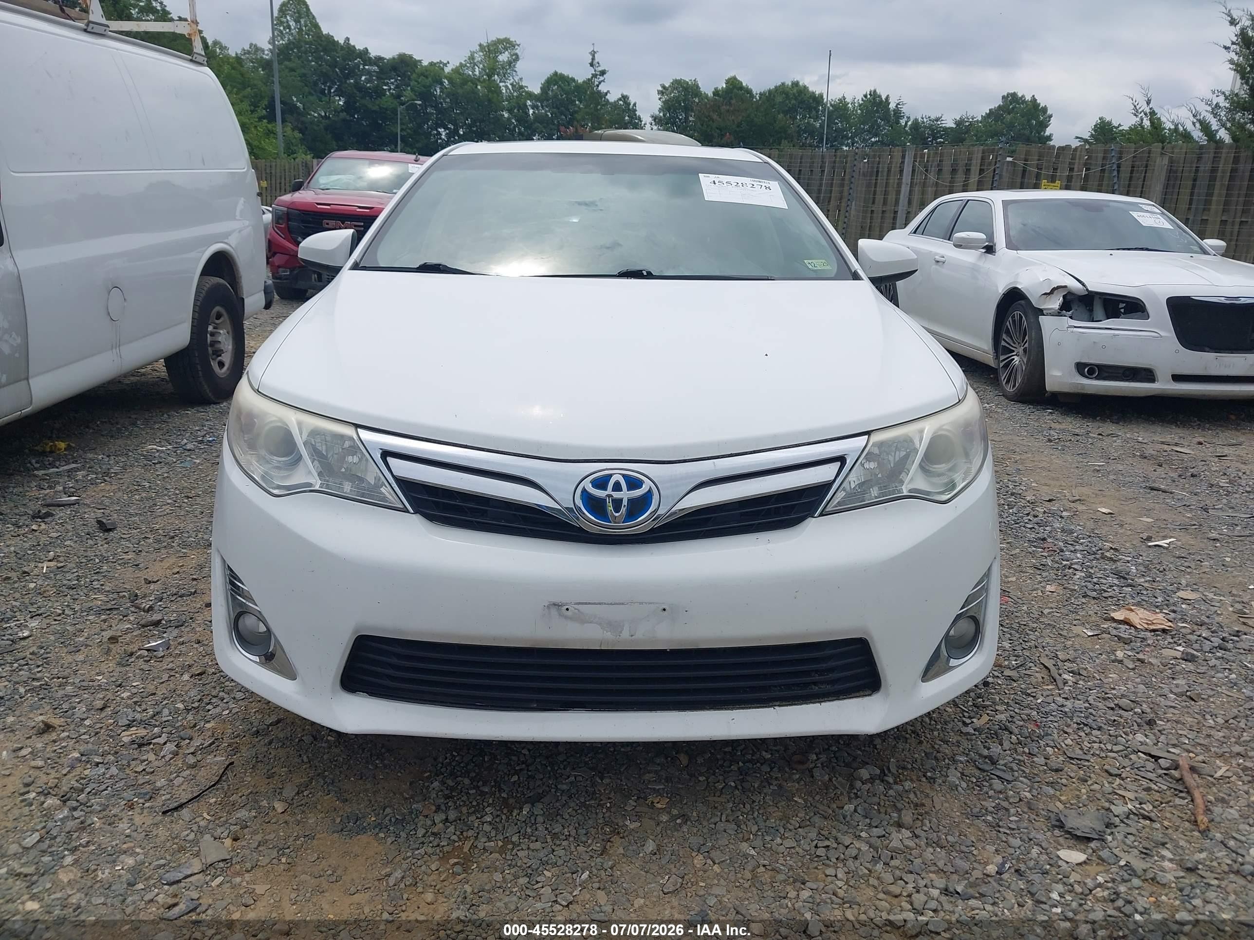 2012 Toyota Camry Hybrid Xle White vin: 4T1BD1FK2CU059135
