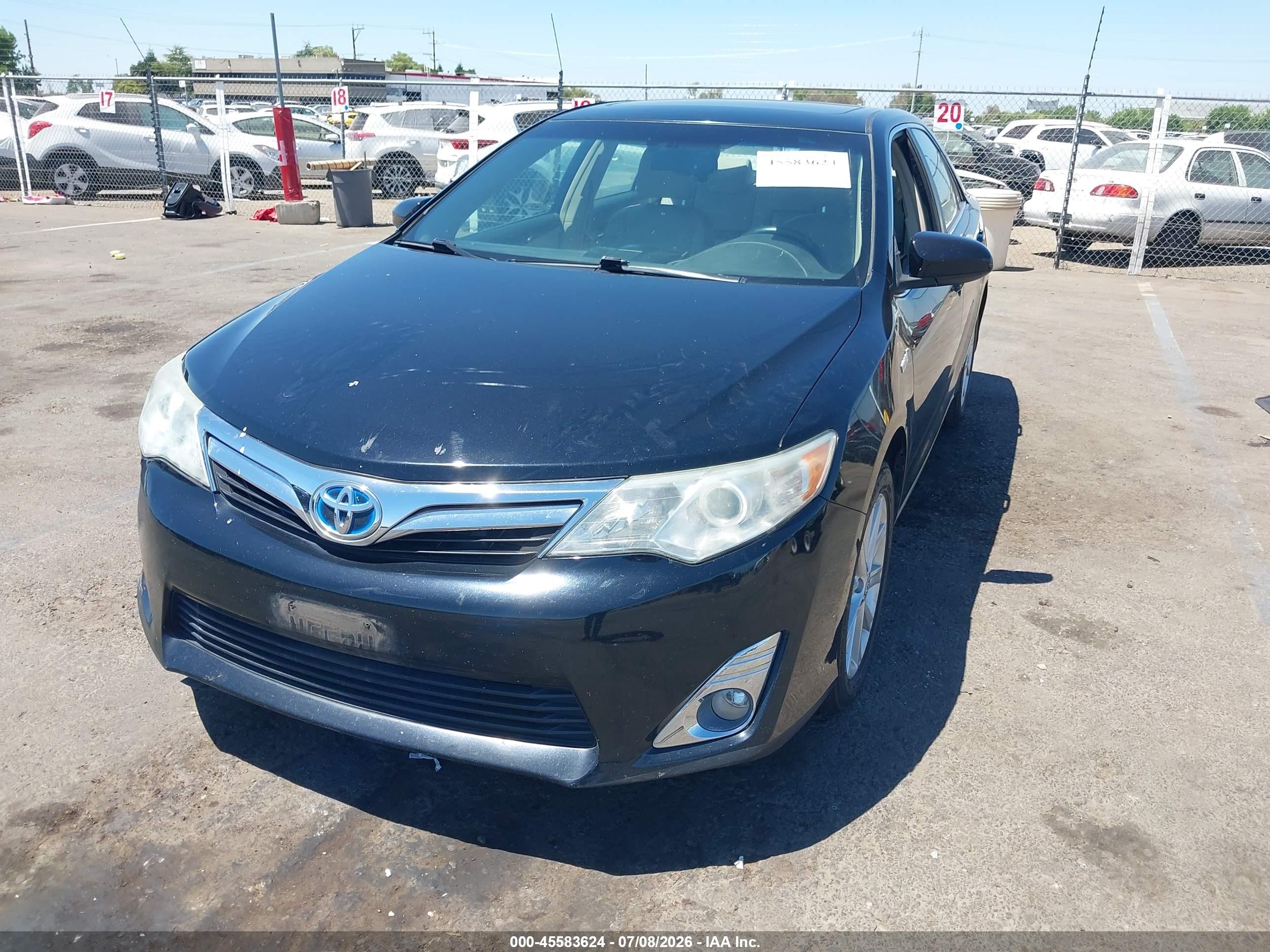 2013 Toyota Camry Hybrid Xle Black vin: 4T1BD1FK2DU069004
