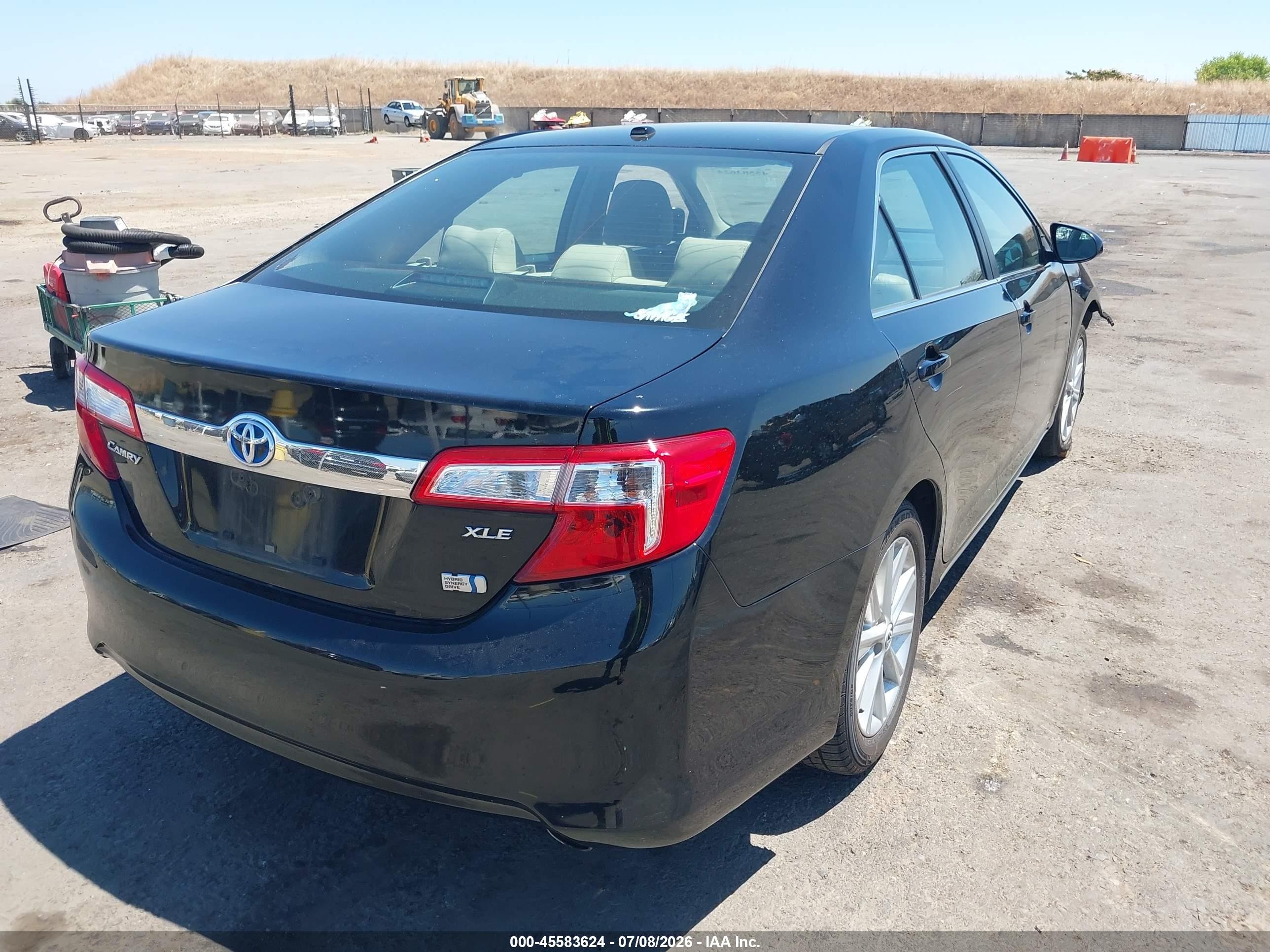 2013 Toyota Camry Hybrid Xle Black vin: 4T1BD1FK2DU069004
