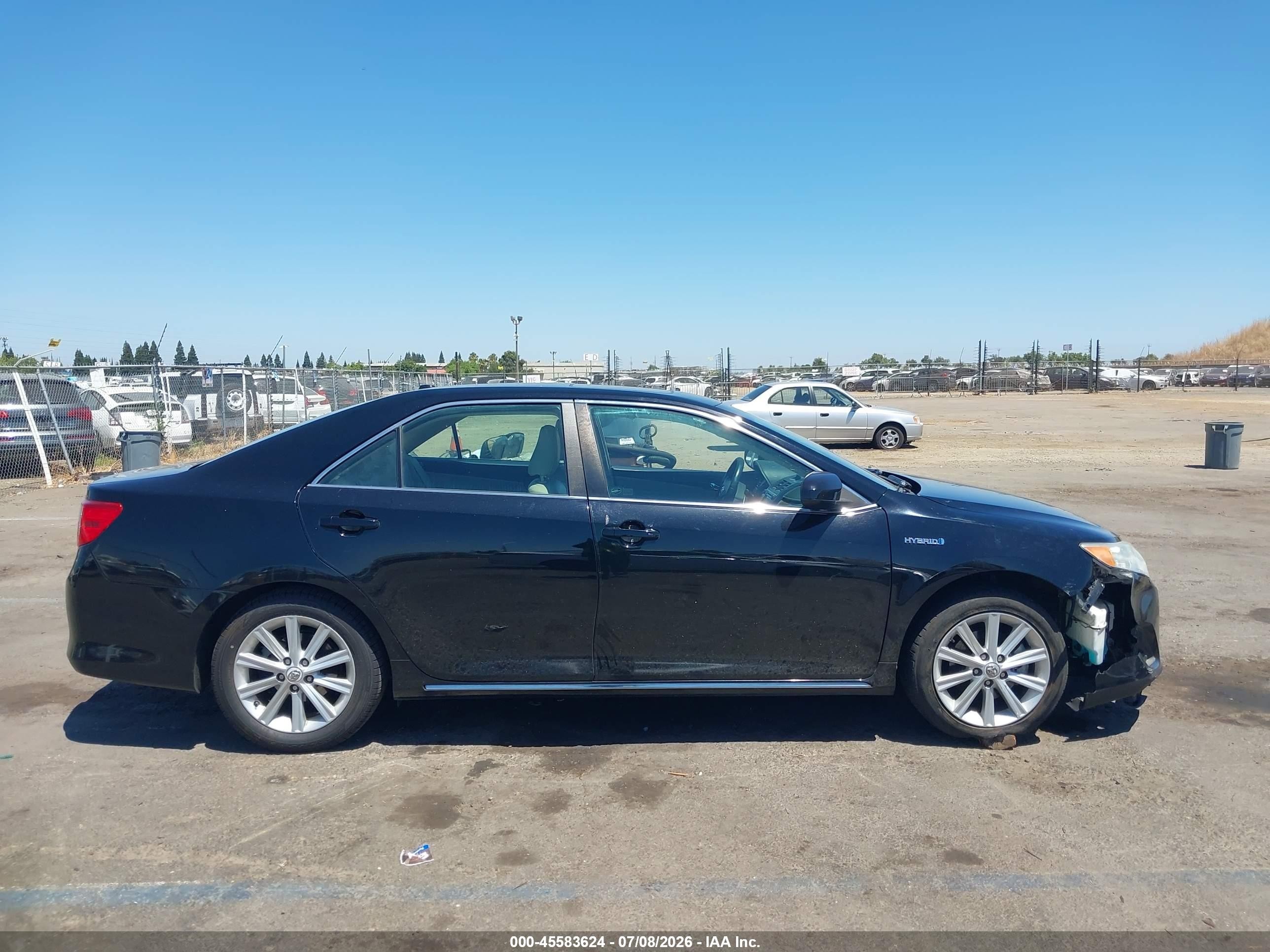 2013 Toyota Camry Hybrid Xle Black vin: 4T1BD1FK2DU069004