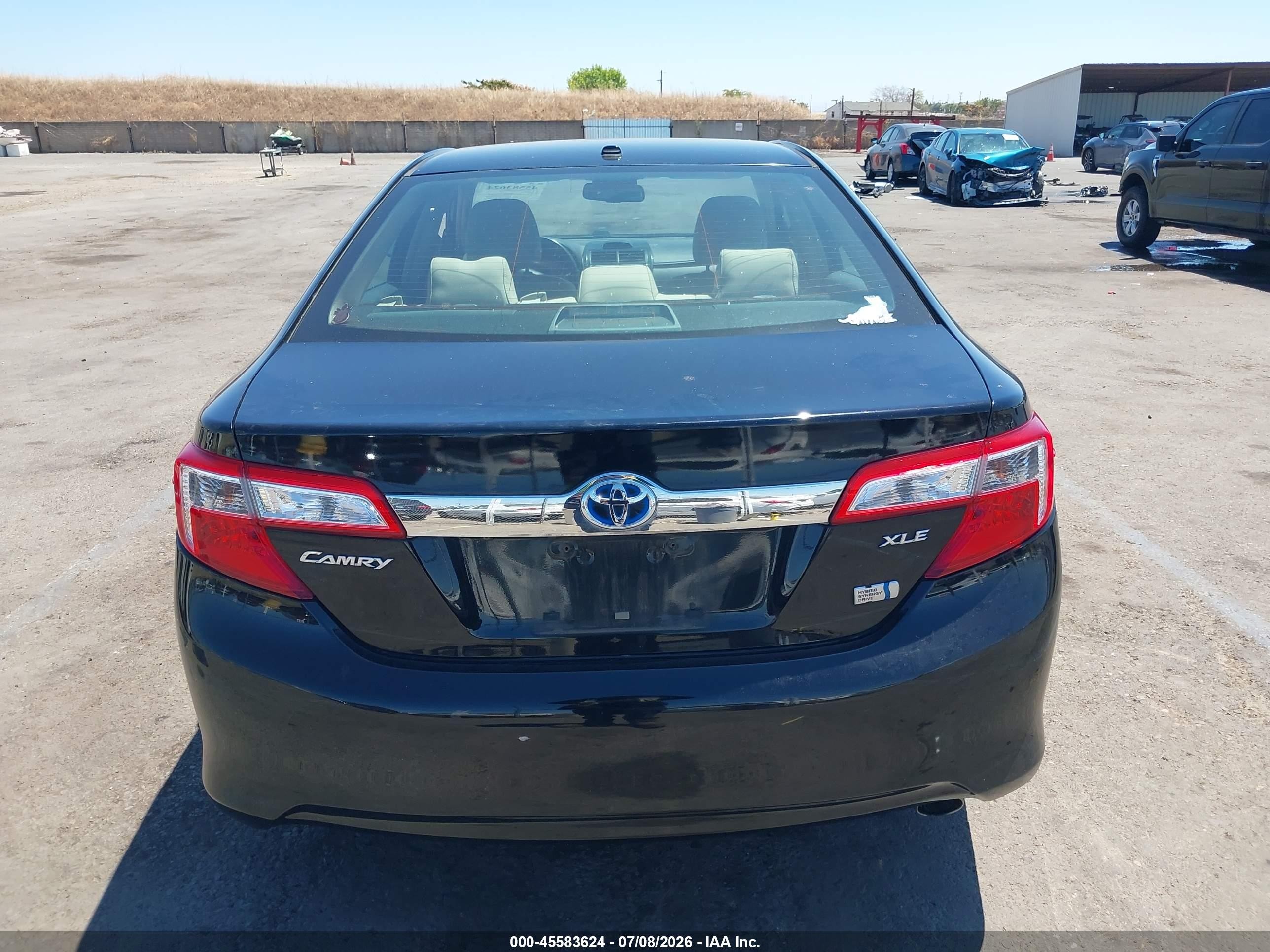 2013 Toyota Camry Hybrid Xle Black vin: 4T1BD1FK2DU069004