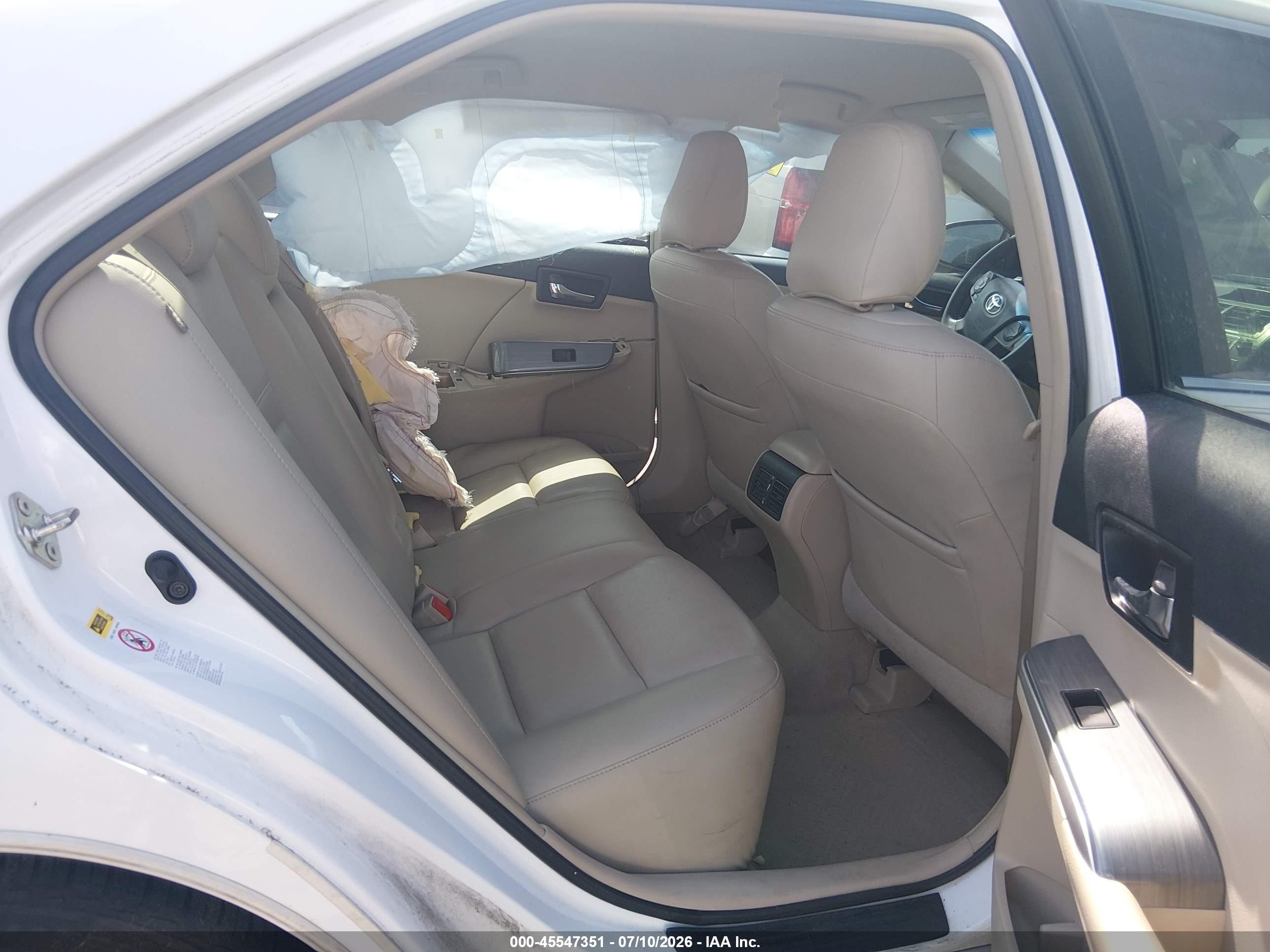 2013 Toyota Camry Hybrid Xle White vin: 4T1BD1FK2DU069682