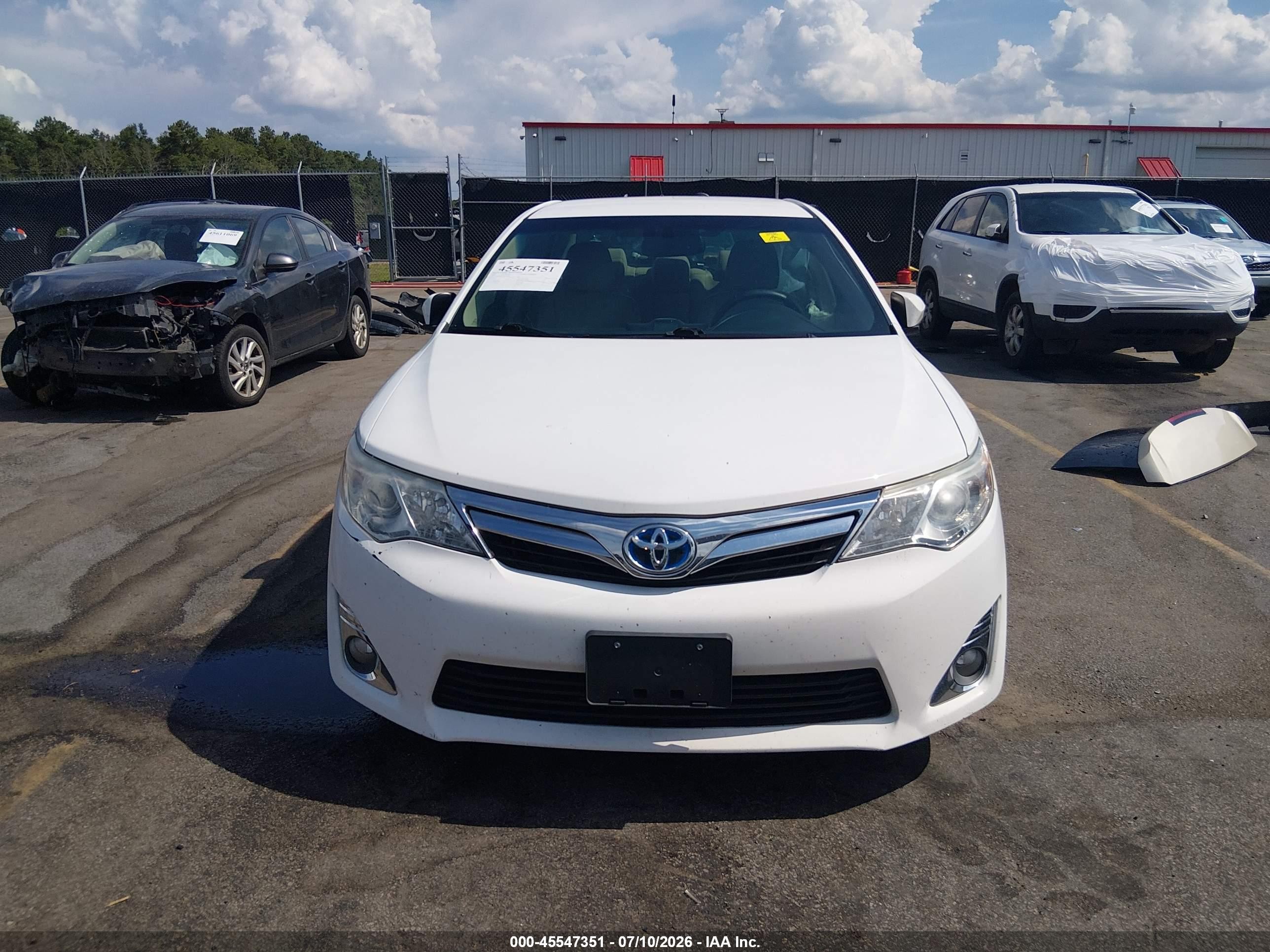 2013 Toyota Camry Hybrid Xle White vin: 4T1BD1FK2DU069682
