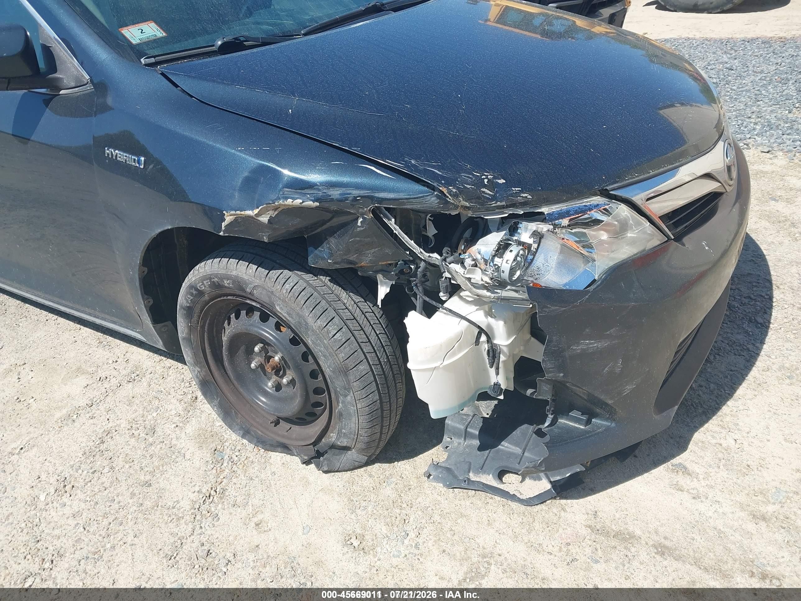2013 Toyota Camry Hybrid Le Blue vin: 4T1BD1FK2DU071819