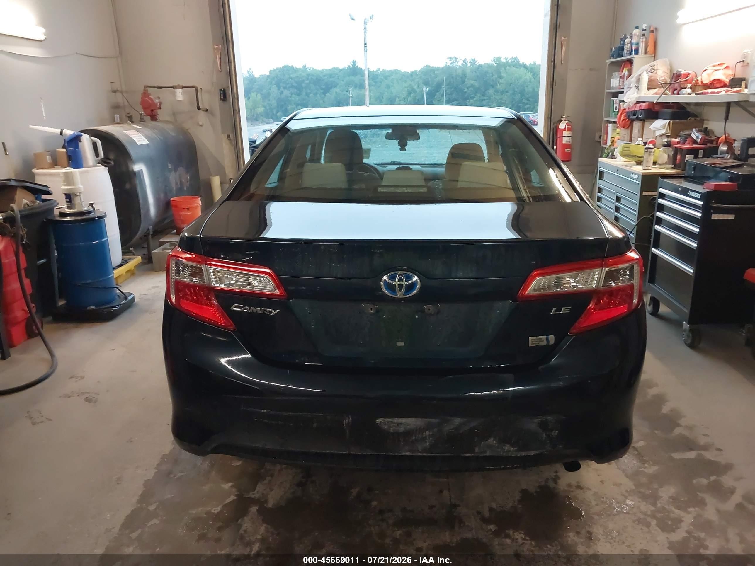 2013 Toyota Camry Hybrid Le Blue vin: 4T1BD1FK2DU071819