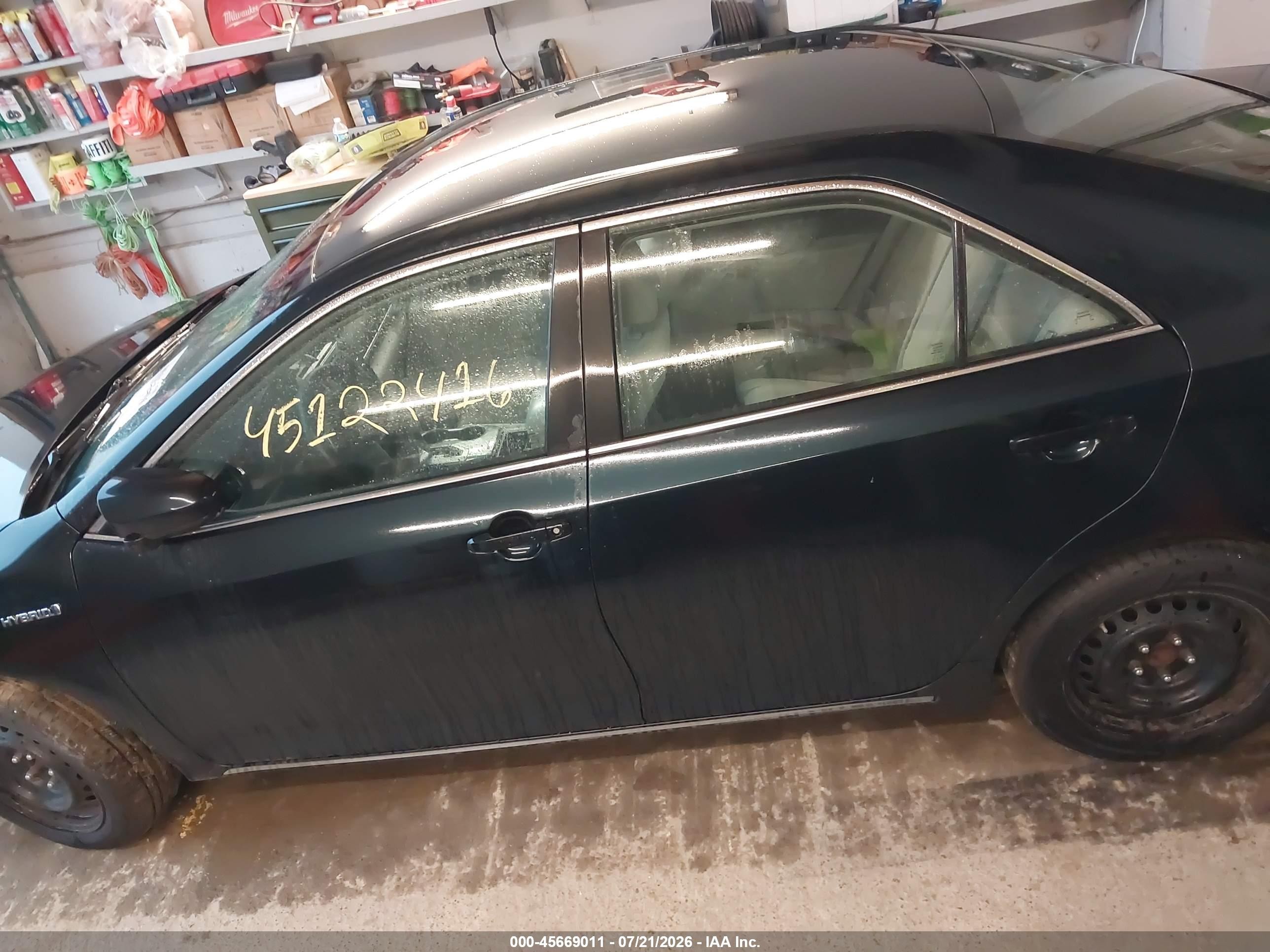 2013 Toyota Camry Hybrid Le Blue vin: 4T1BD1FK2DU071819