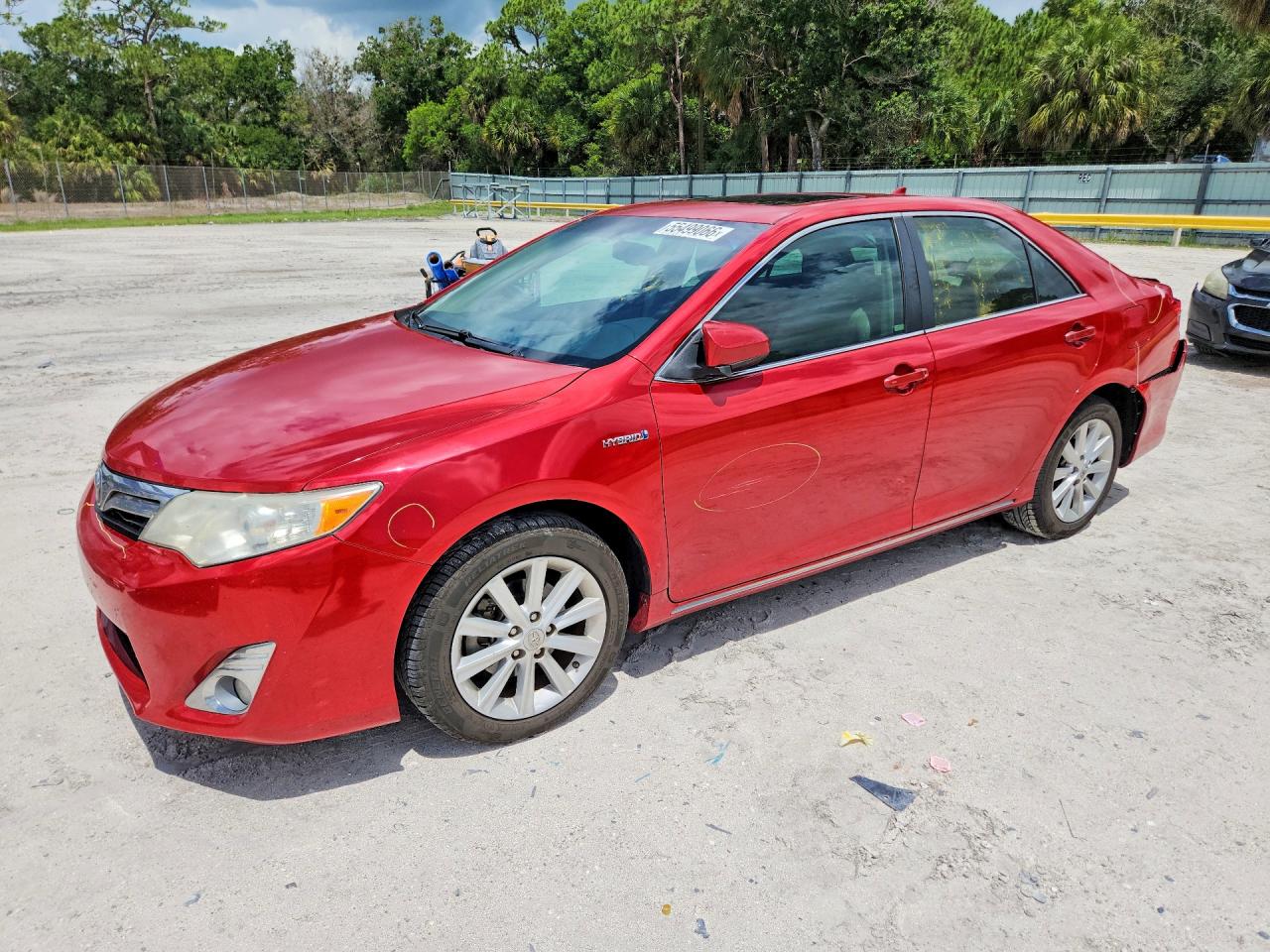 2013 Toyota Camry Hybrid Xle Red vin: 4T1BD1FK2DU072291