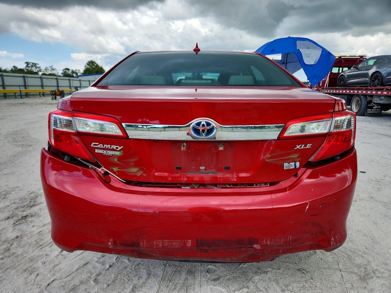 2013 Toyota Camry Hybrid Xle Red vin: 4T1BD1FK2DU072291